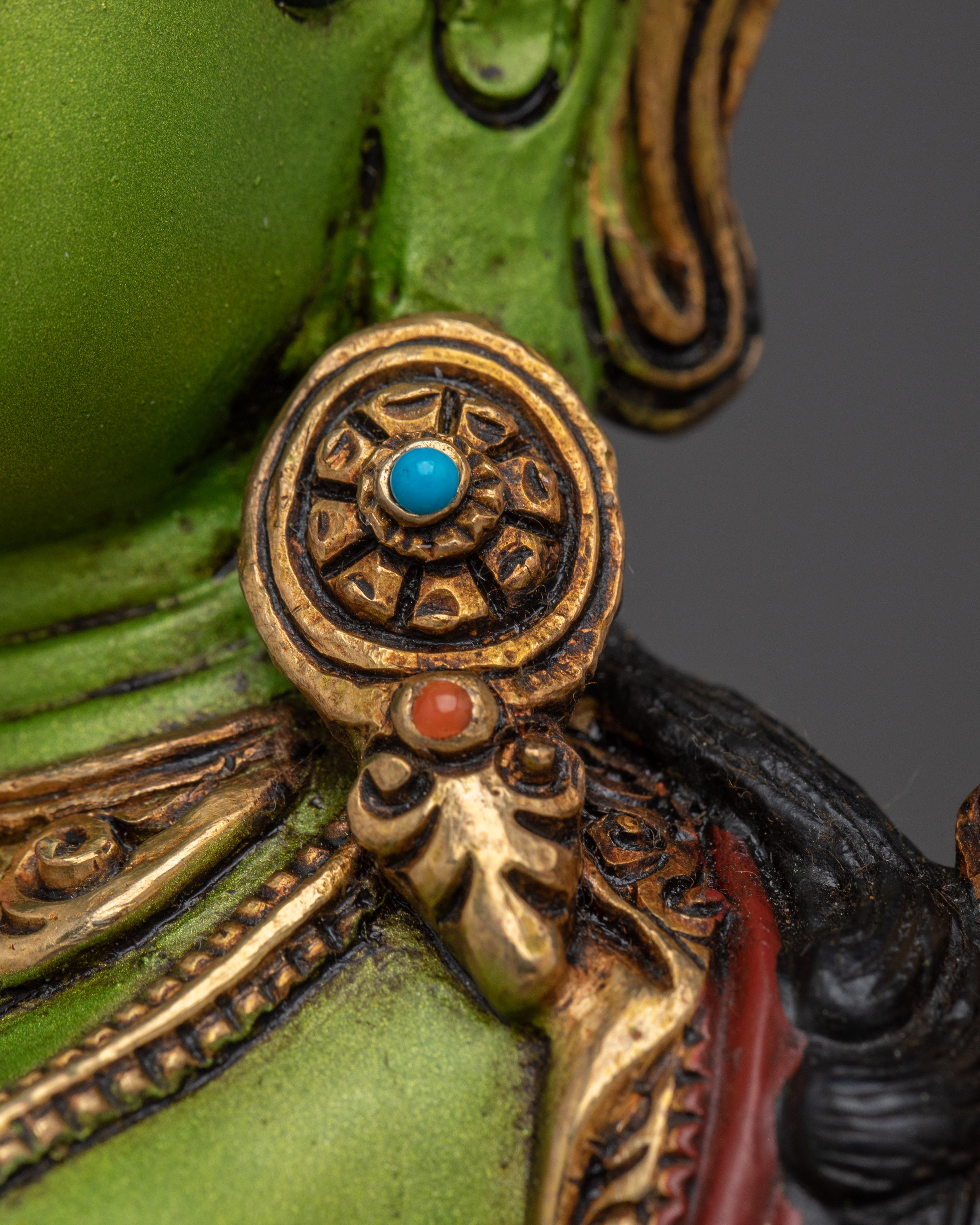 Compassionate Divine Bodhisattva Green Tara Statue | Shyama Tara
