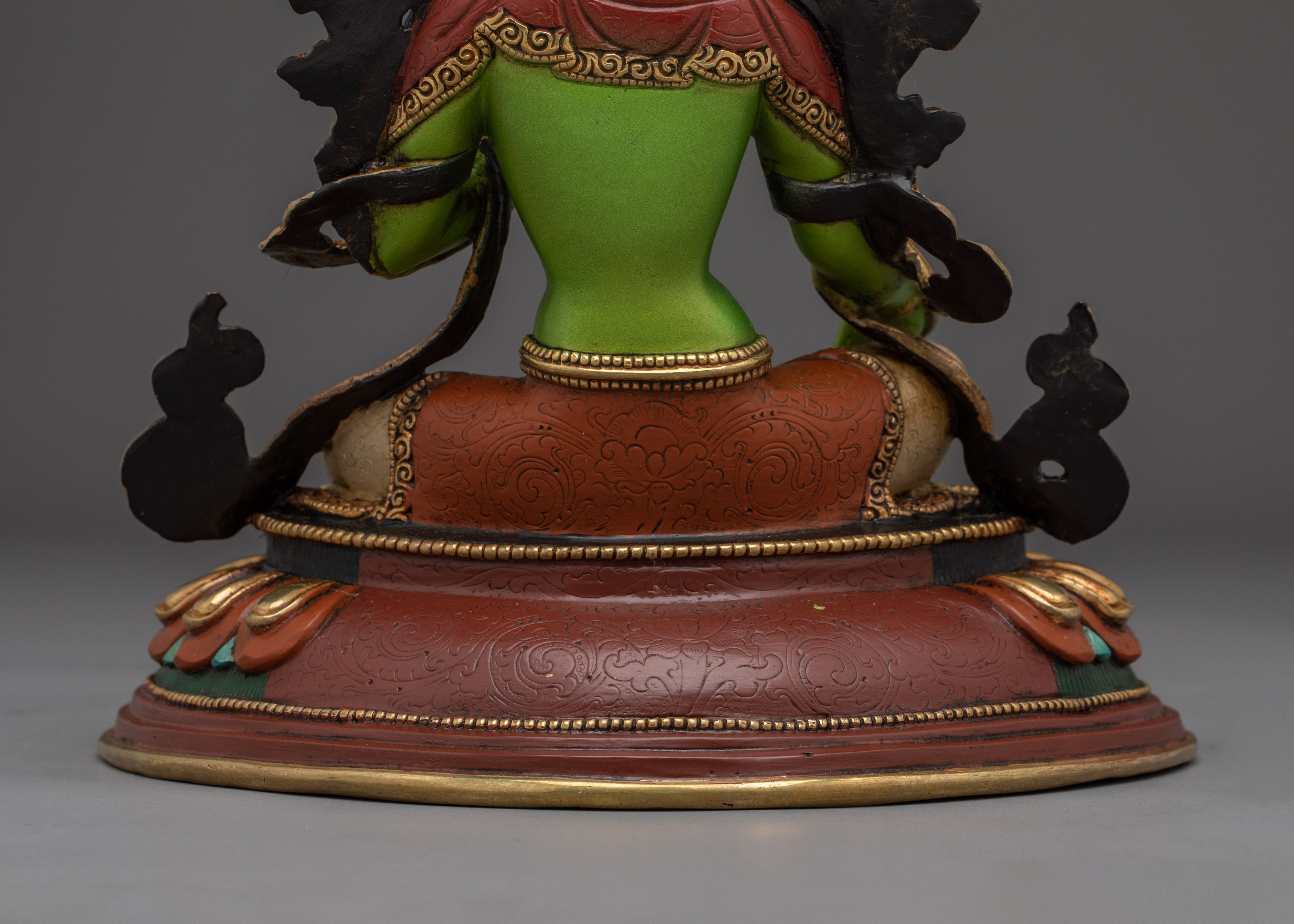 Compassionate Divine Bodhisattva Green Tara Statue | Shyama Tara