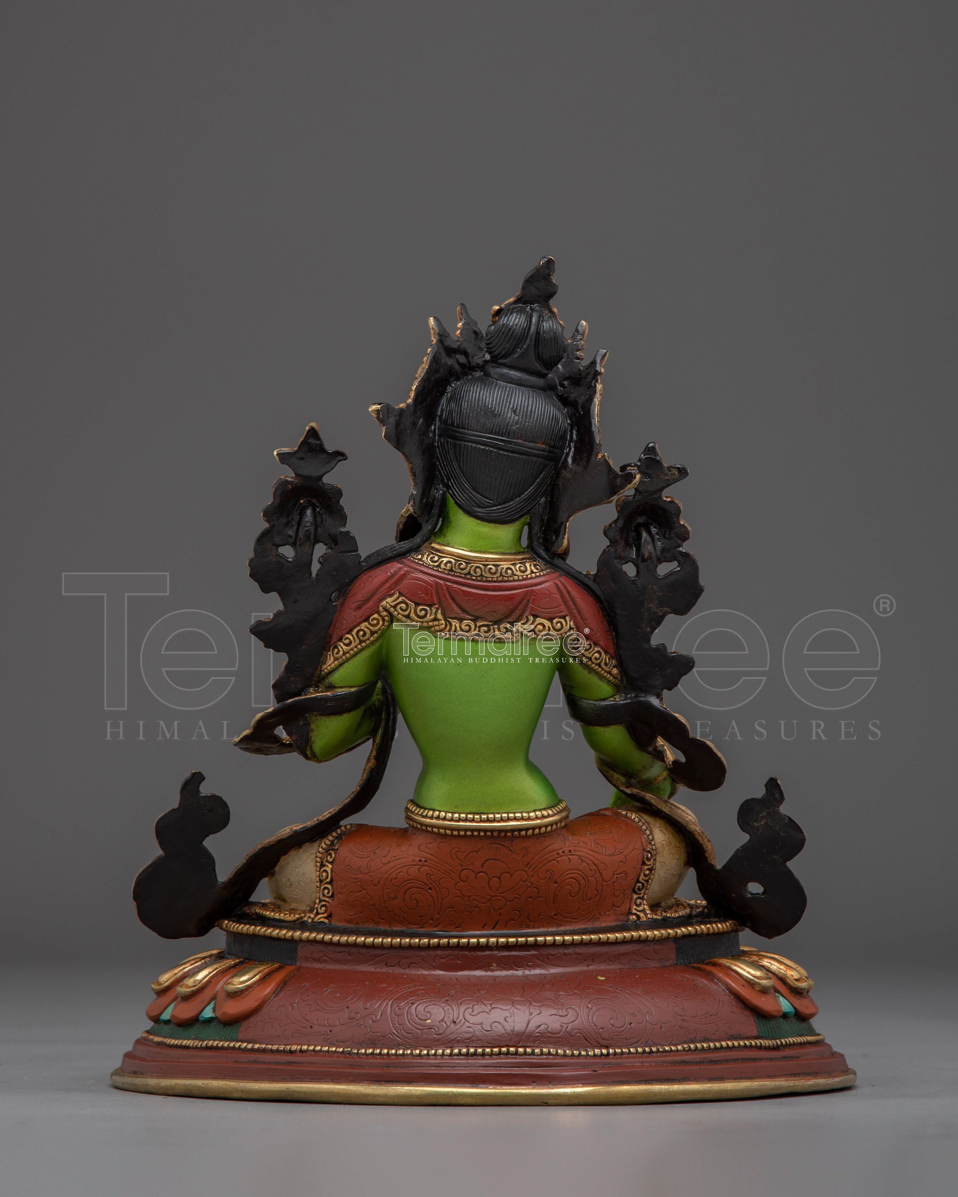 Compassionate Divine Bodhisattva Green Tara Statue | Shyama Tara