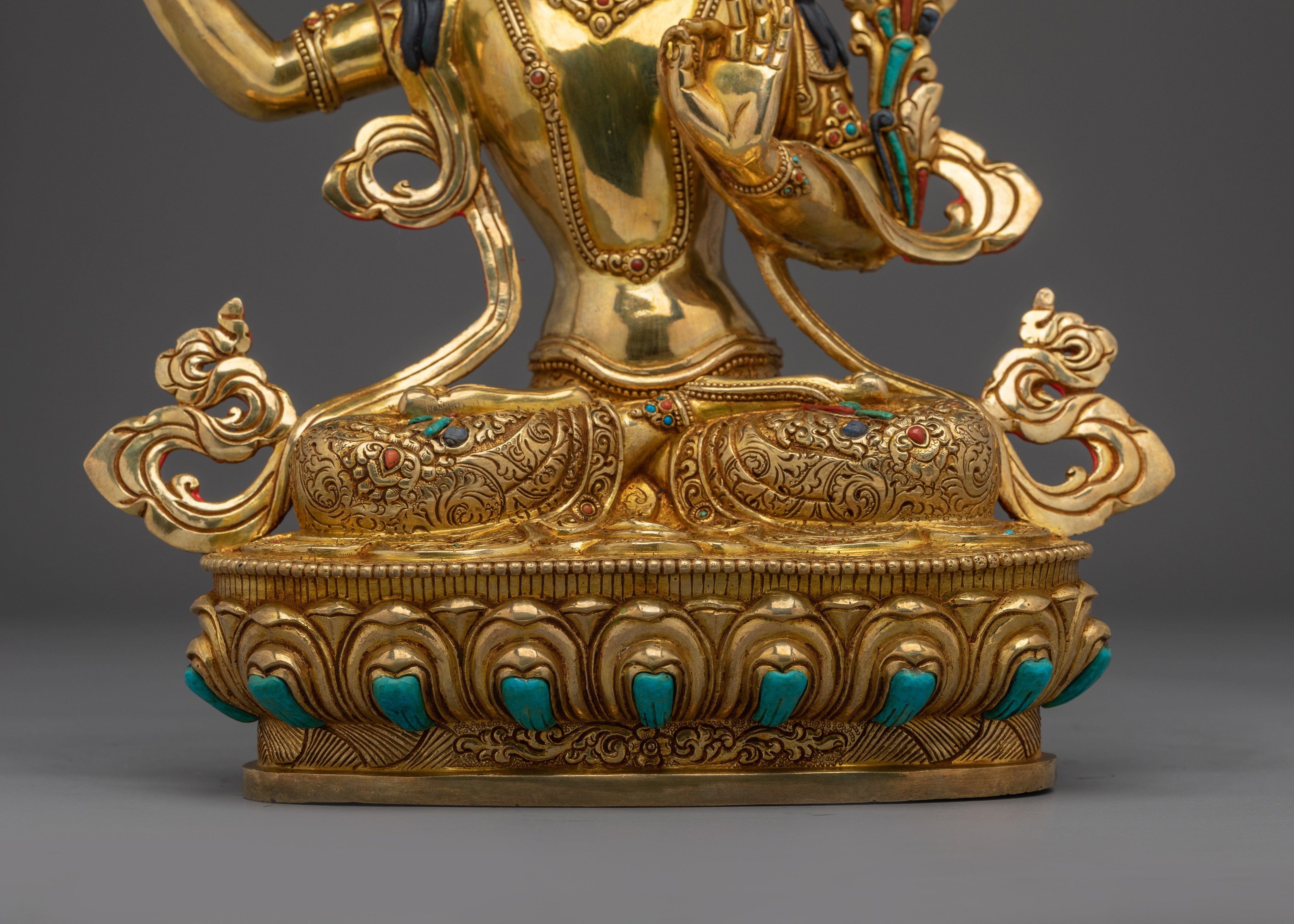 Bodhisattva Manjushri with Flaming Sword Statue for Spirituality