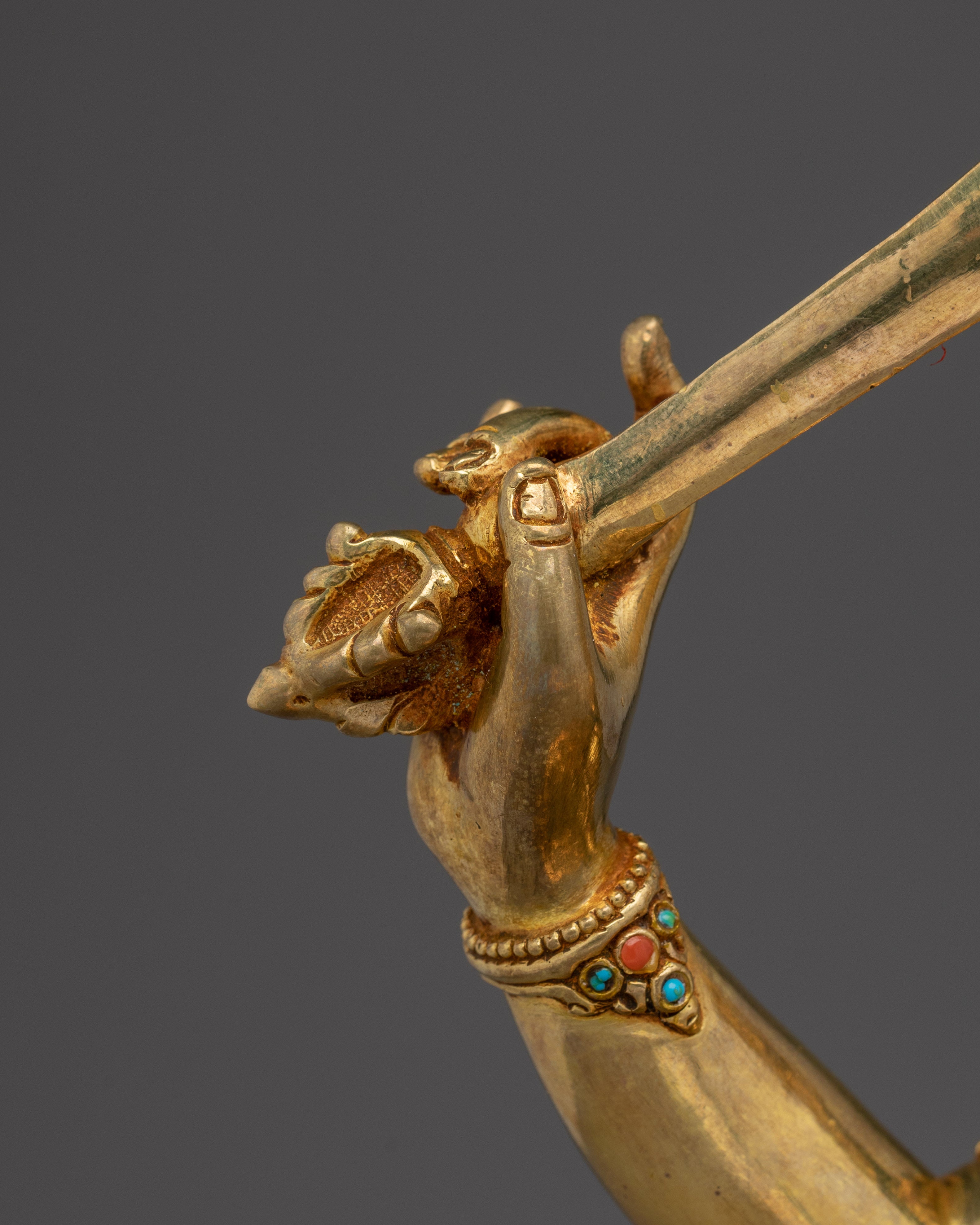 Bodhisattva Manjushri with Flaming Sword Statue for Spirituality