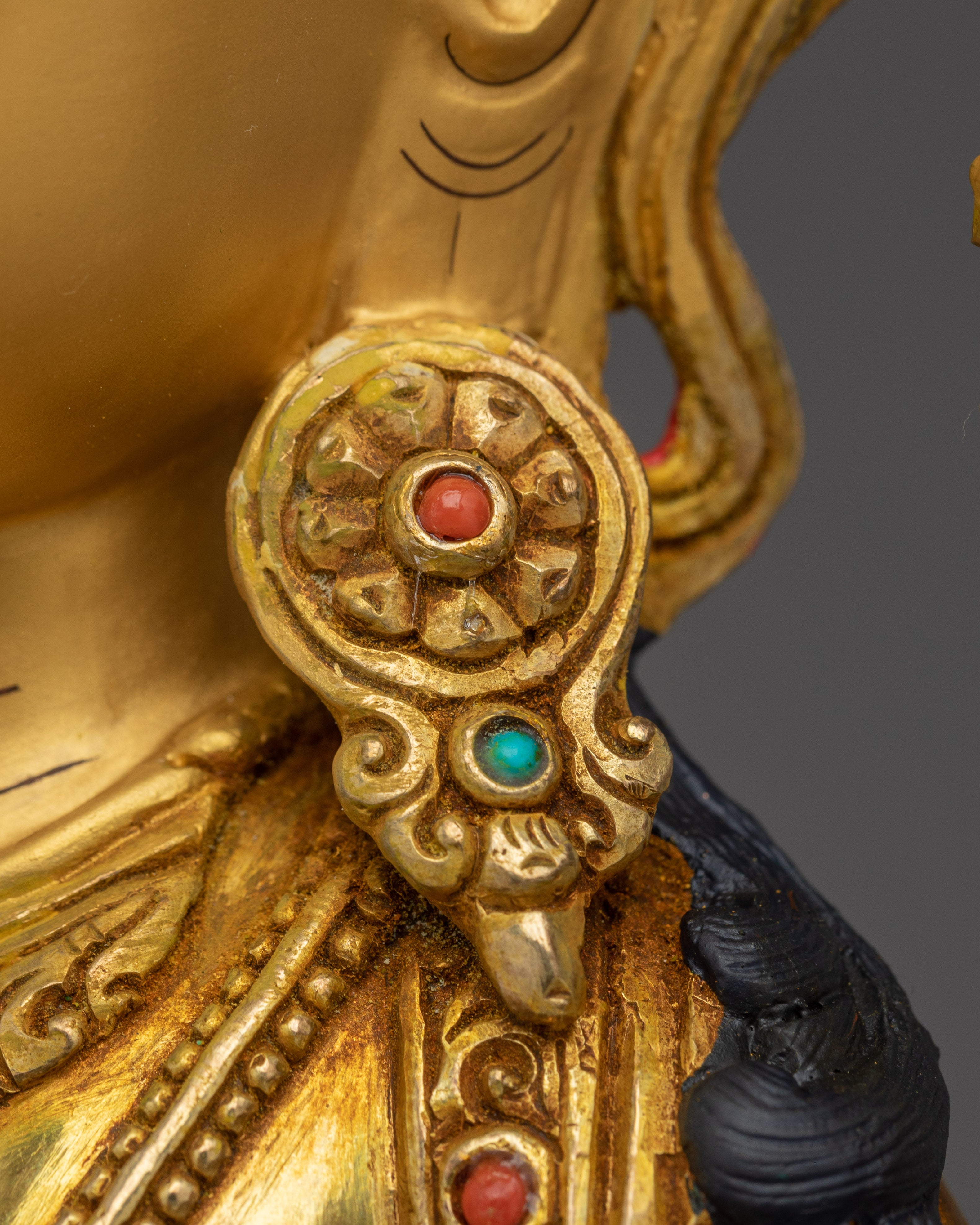 Bodhisattva Manjushri with Flaming Sword Statue for Spirituality