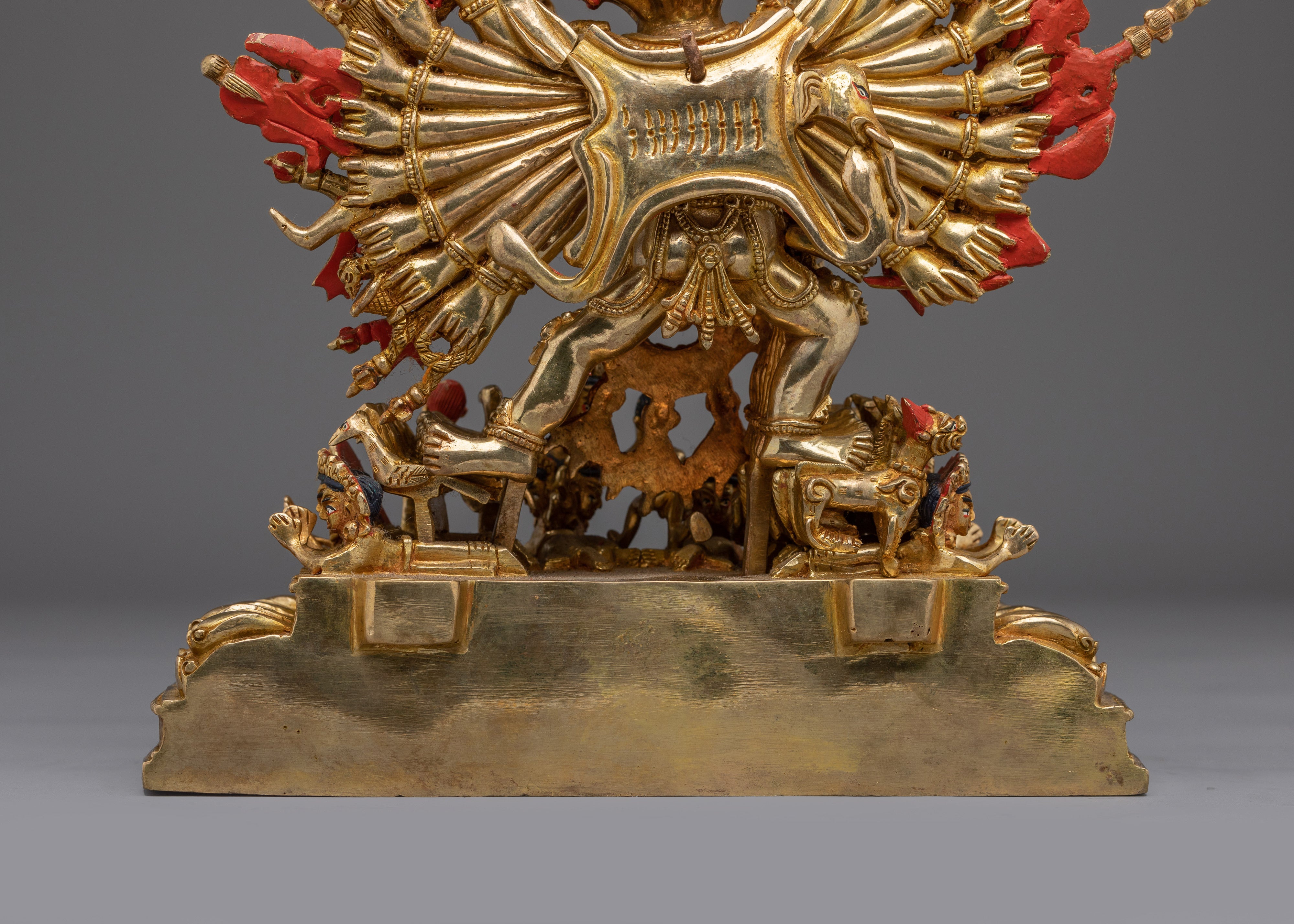 Wrathful Wisdom Deity Yamantaka | Handmade Himalayan Statue