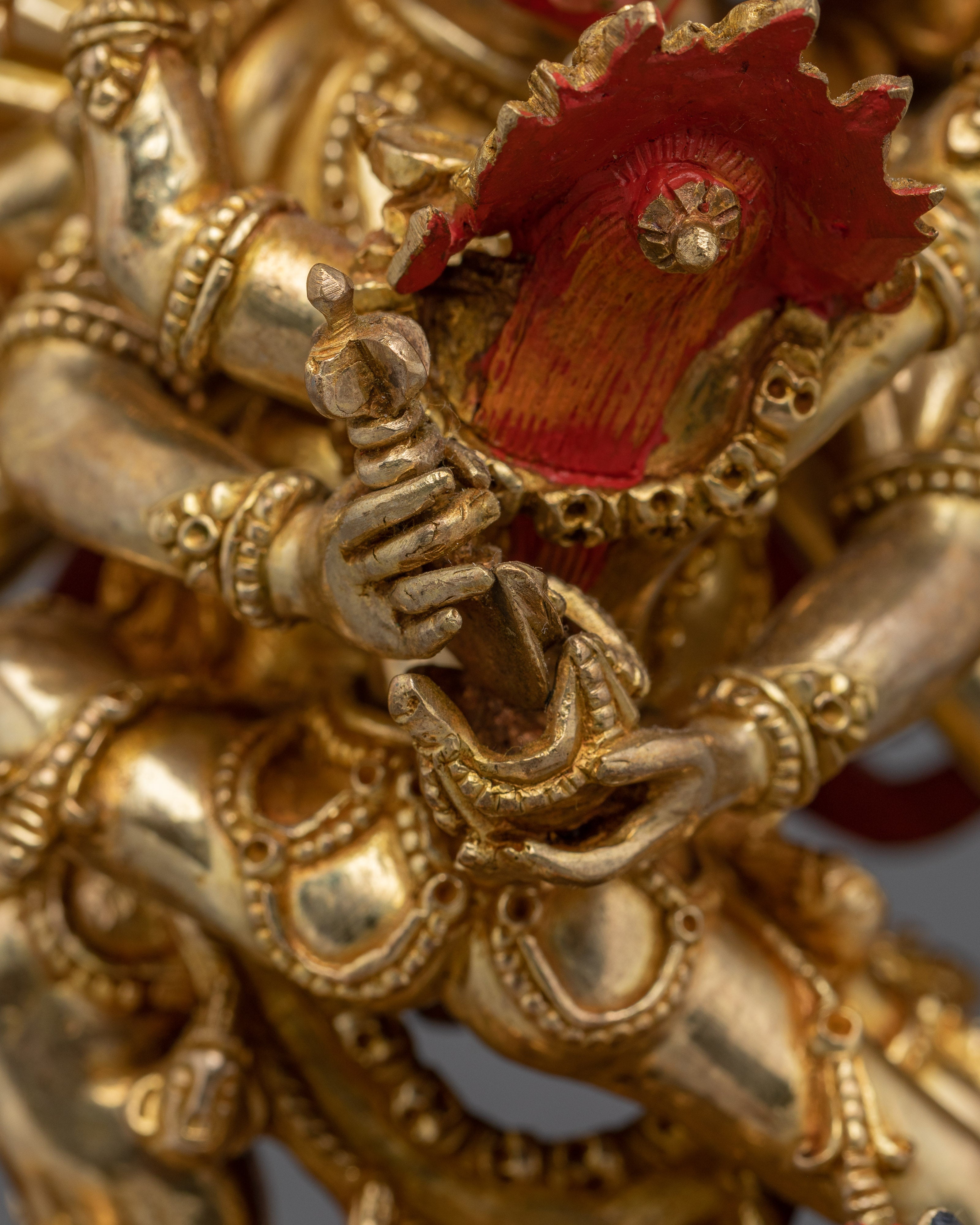 Wrathful Wisdom Deity Yamantaka | Handmade Himalayan Statue