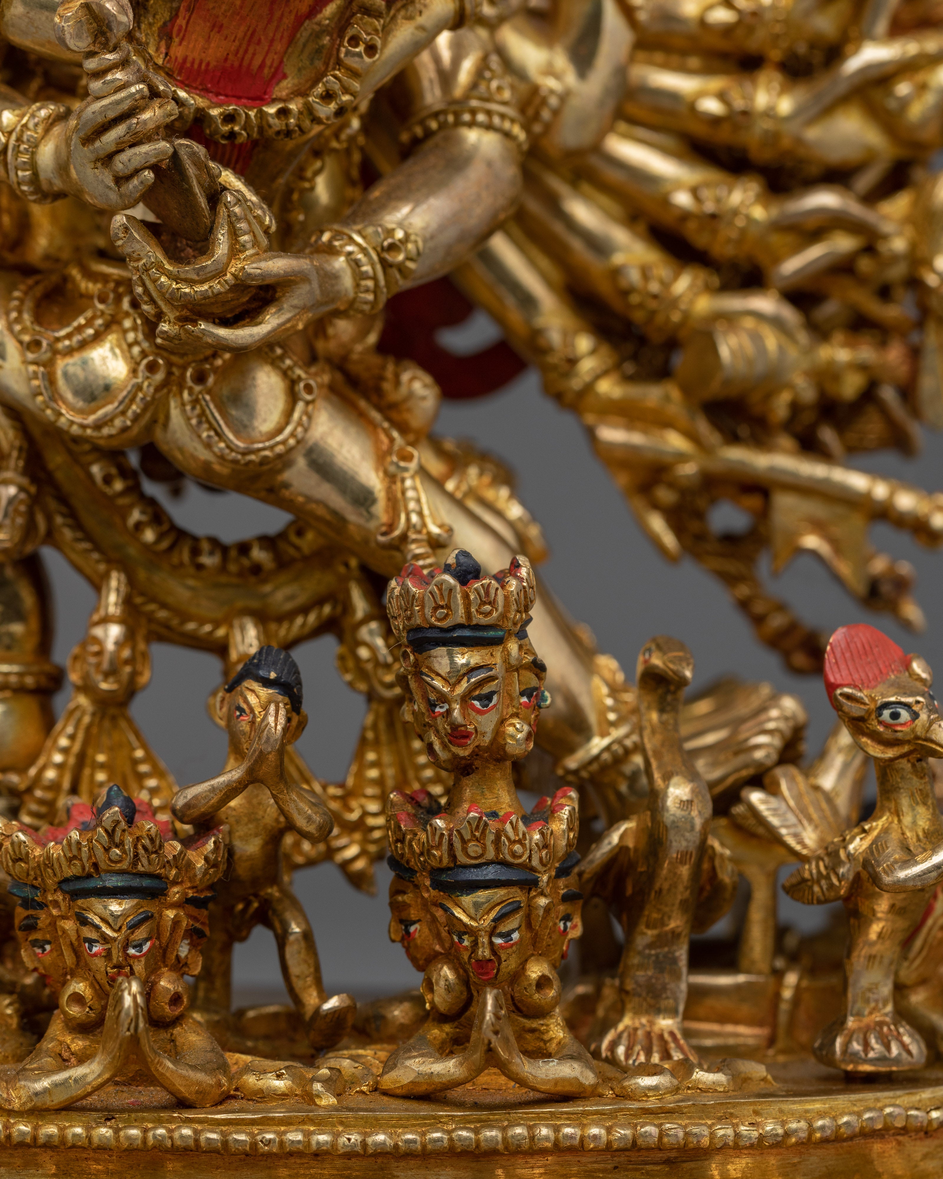 Wrathful Wisdom Deity Yamantaka | Handmade Himalayan Statue