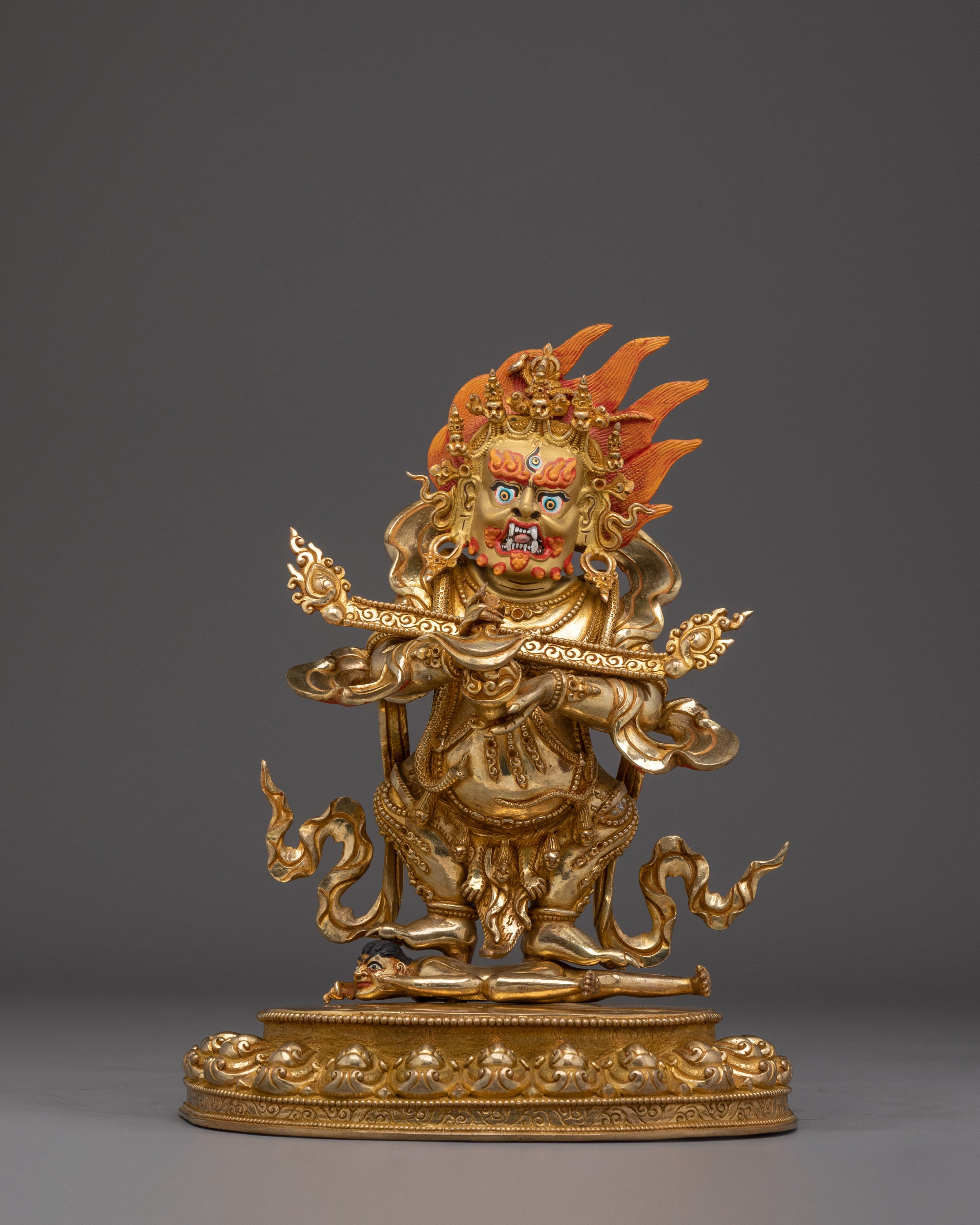 Wrathful Sakya Mahakala Sculpture | Protector Deity