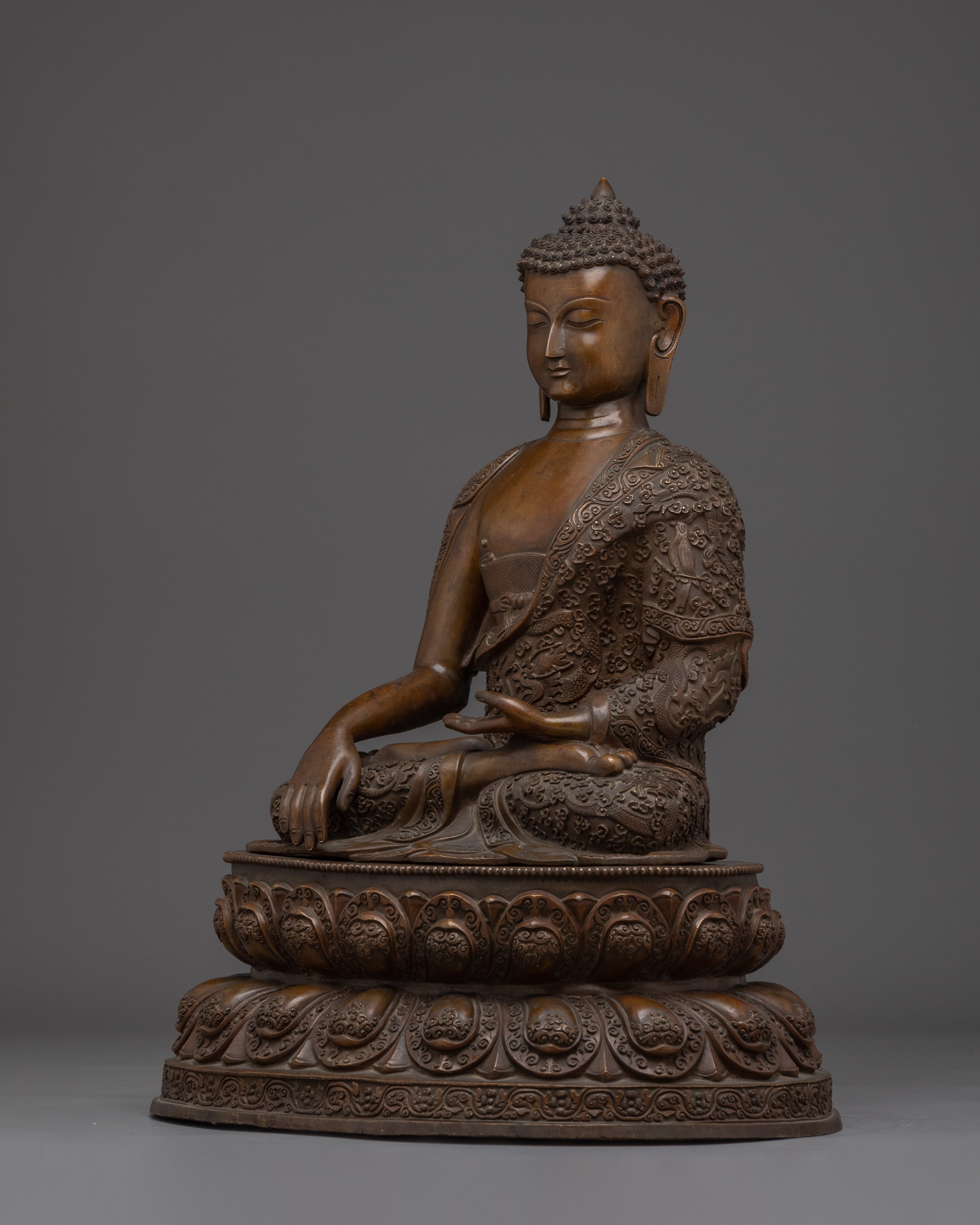 Tibetan Shakyamuni Buddha Meditation Sculpture | Meditation and Altar Decor