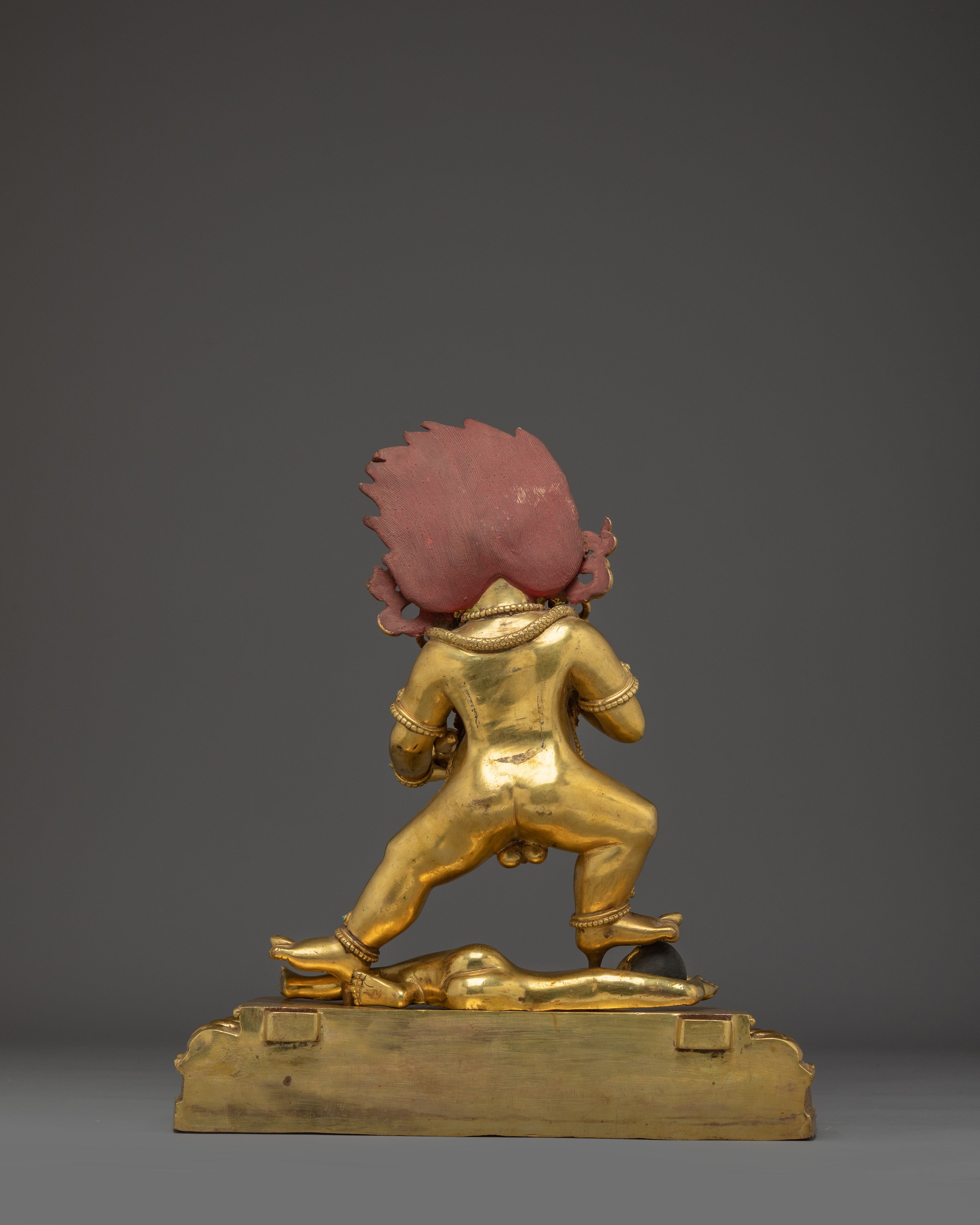 Black Dzambahala 24K Gold Tibetan Wealth Deity Statue | Tibetan Shrine and Spiritual Practices