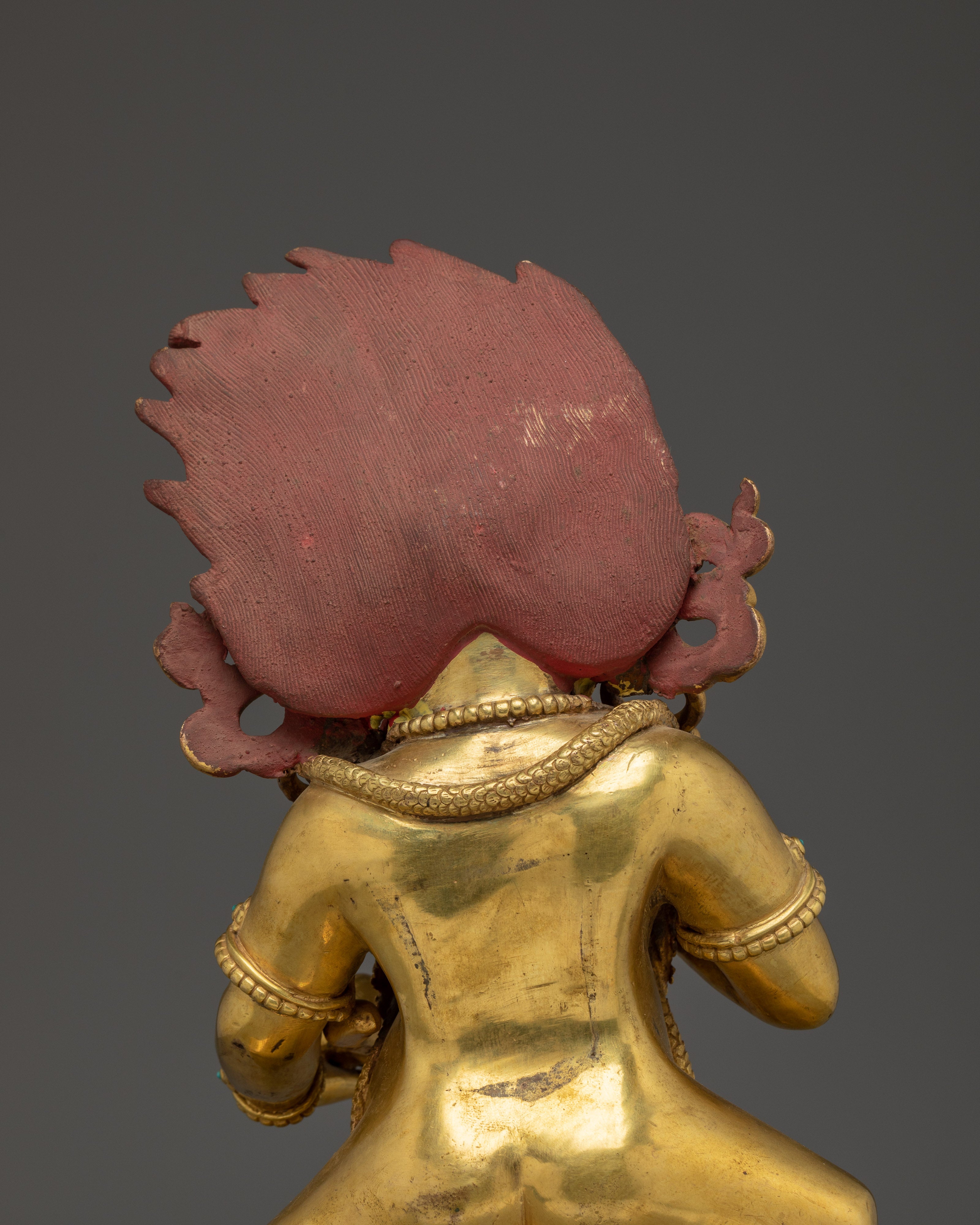 Black Dzambahala 24K Gold Tibetan Wealth Deity Statue | Tibetan Shrine and Spiritual Practices