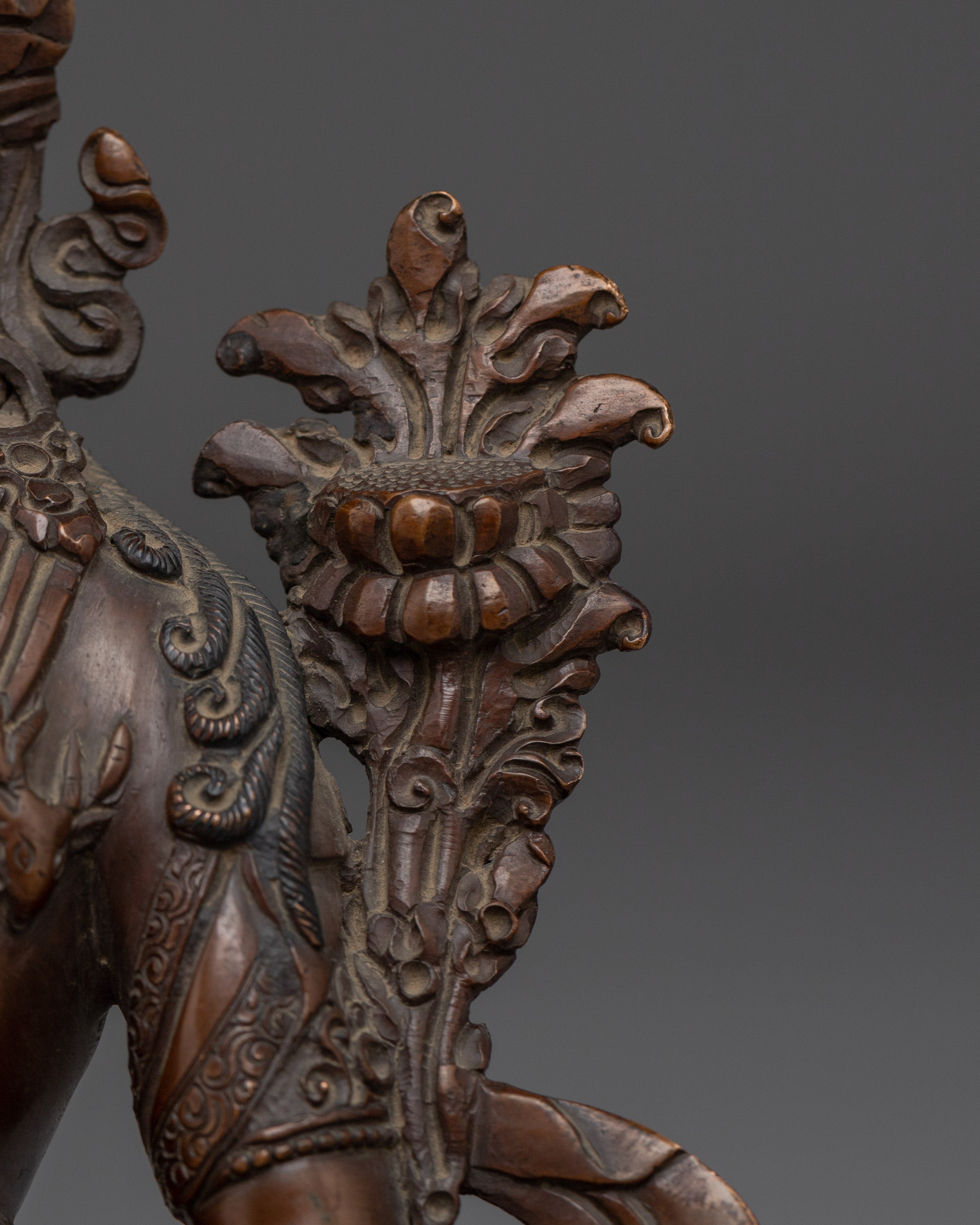 Oxidized Chenrezig Avalokiteshvara Statue | Compassion Buddha for Altar & Meditation