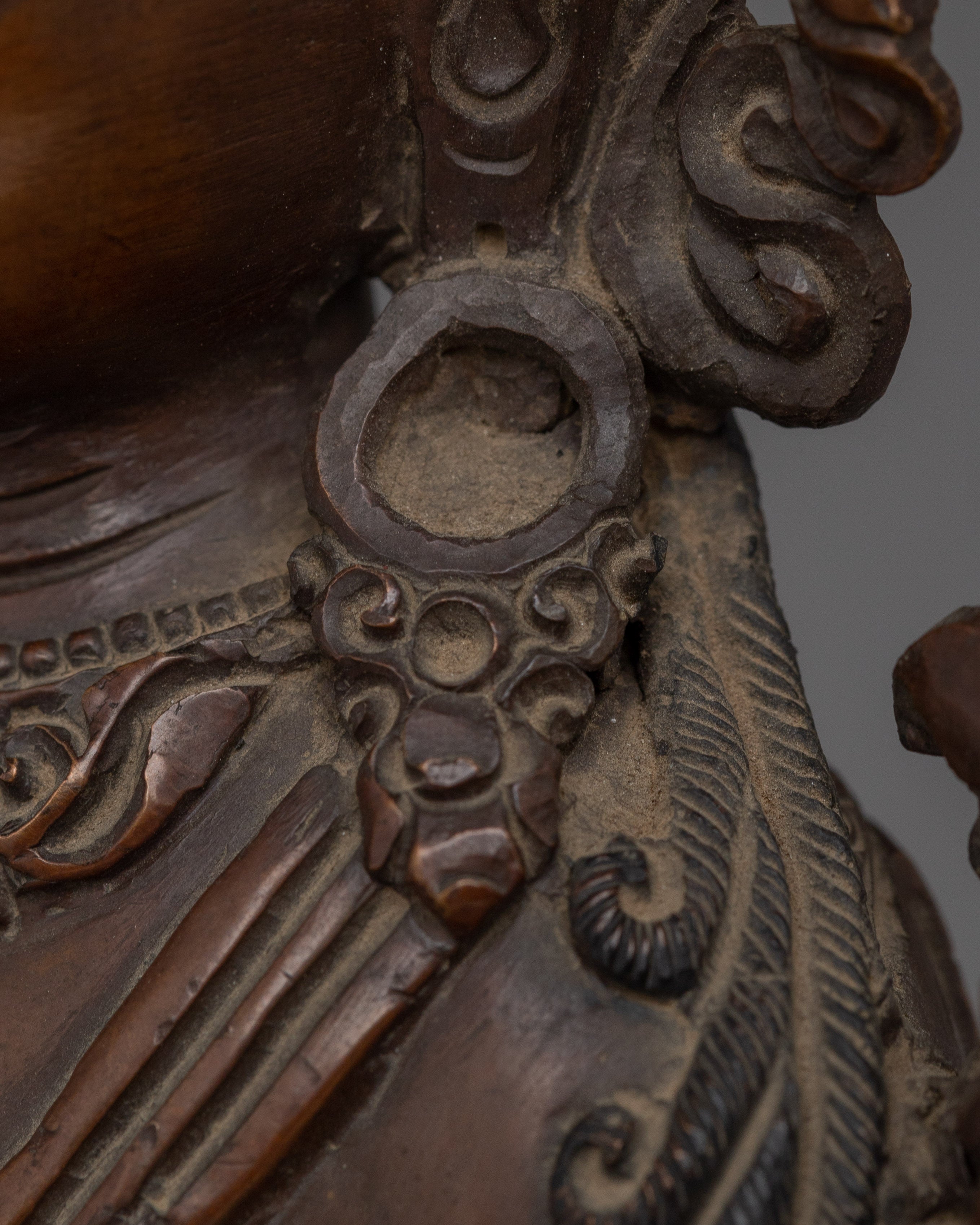 Oxidized Chenrezig Avalokiteshvara Statue | Compassion Buddha for Altar & Meditation