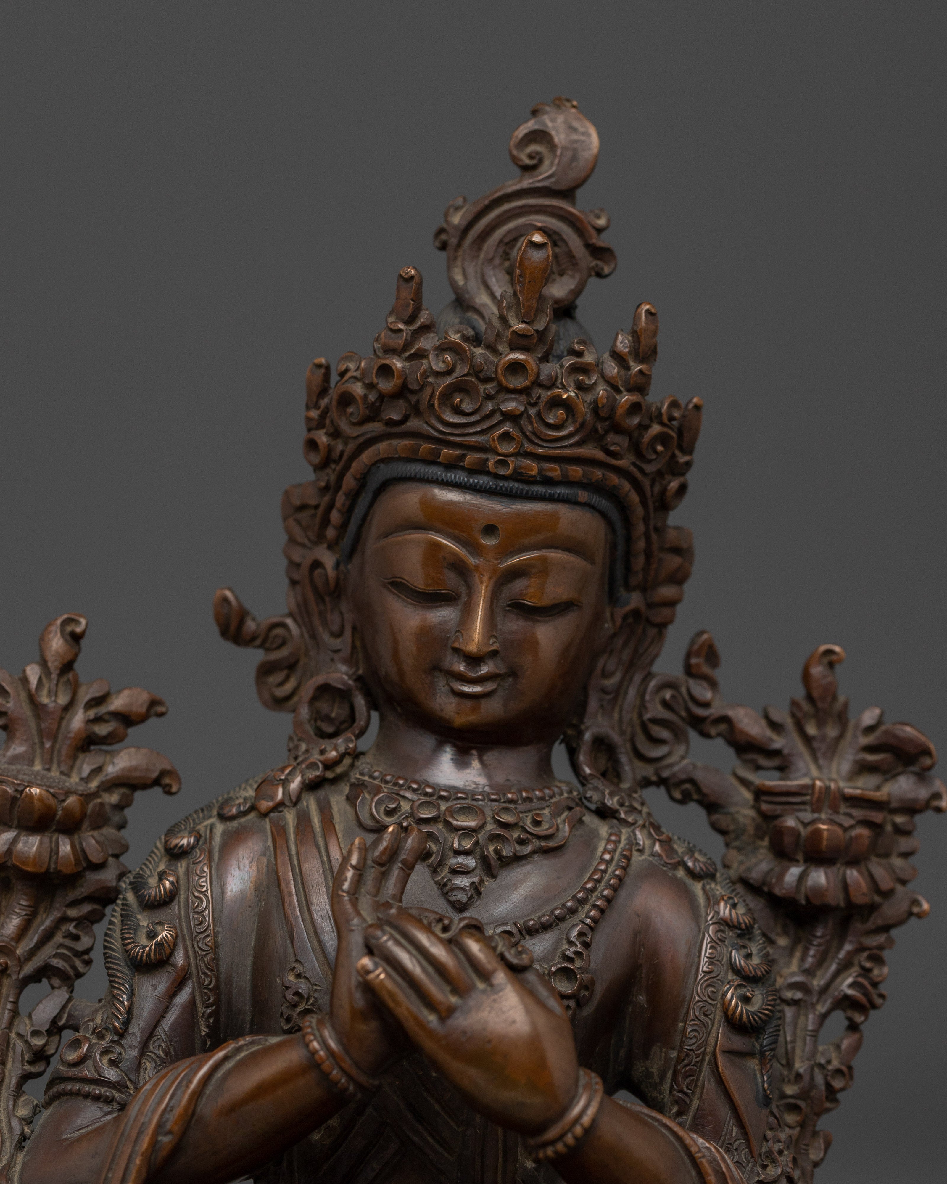 Handmade Lokeshwor Sculpture | Bodhisattva of Compassion