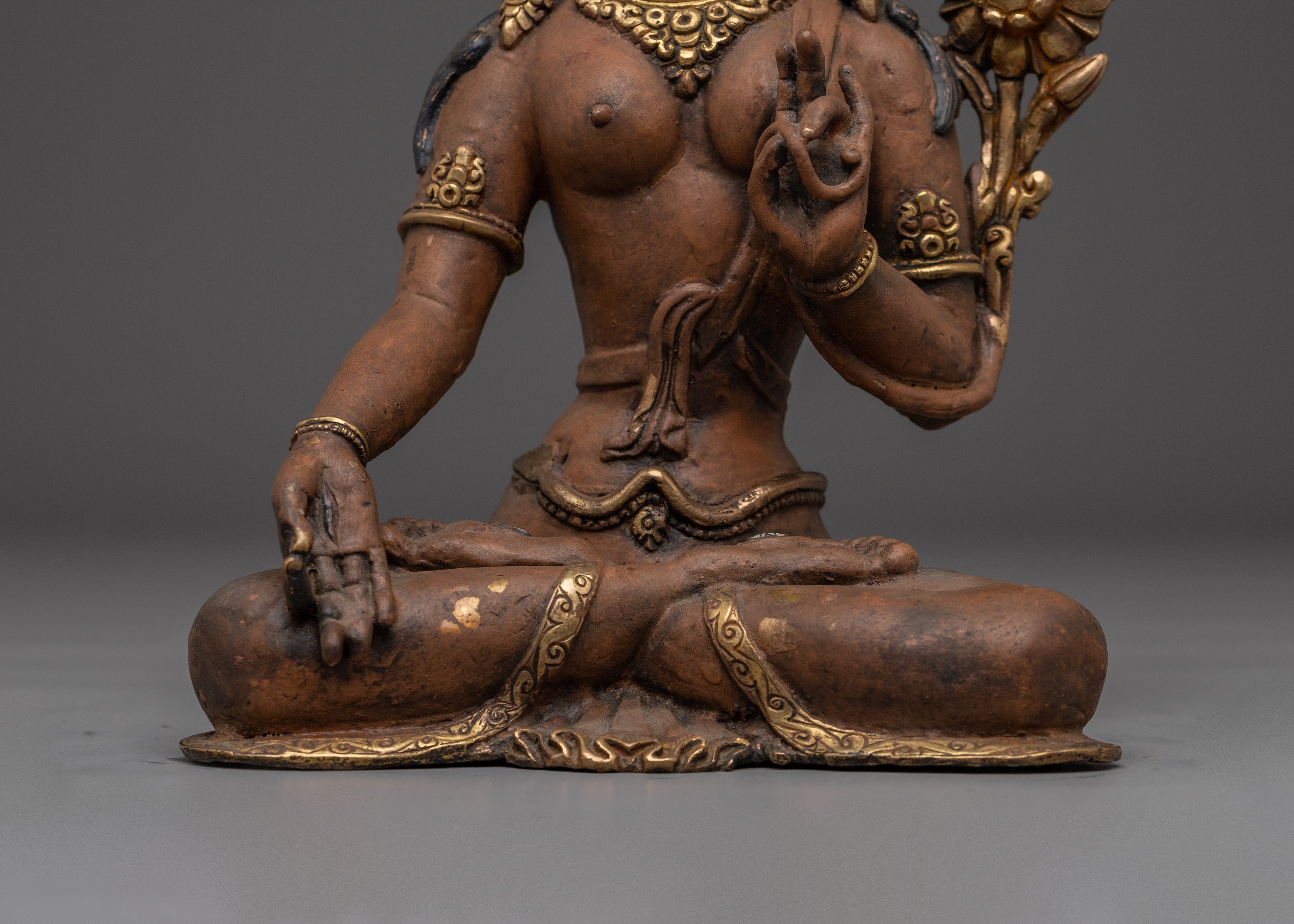 Enlightened Mother Figurine of White Tara | Goddess of Compassion