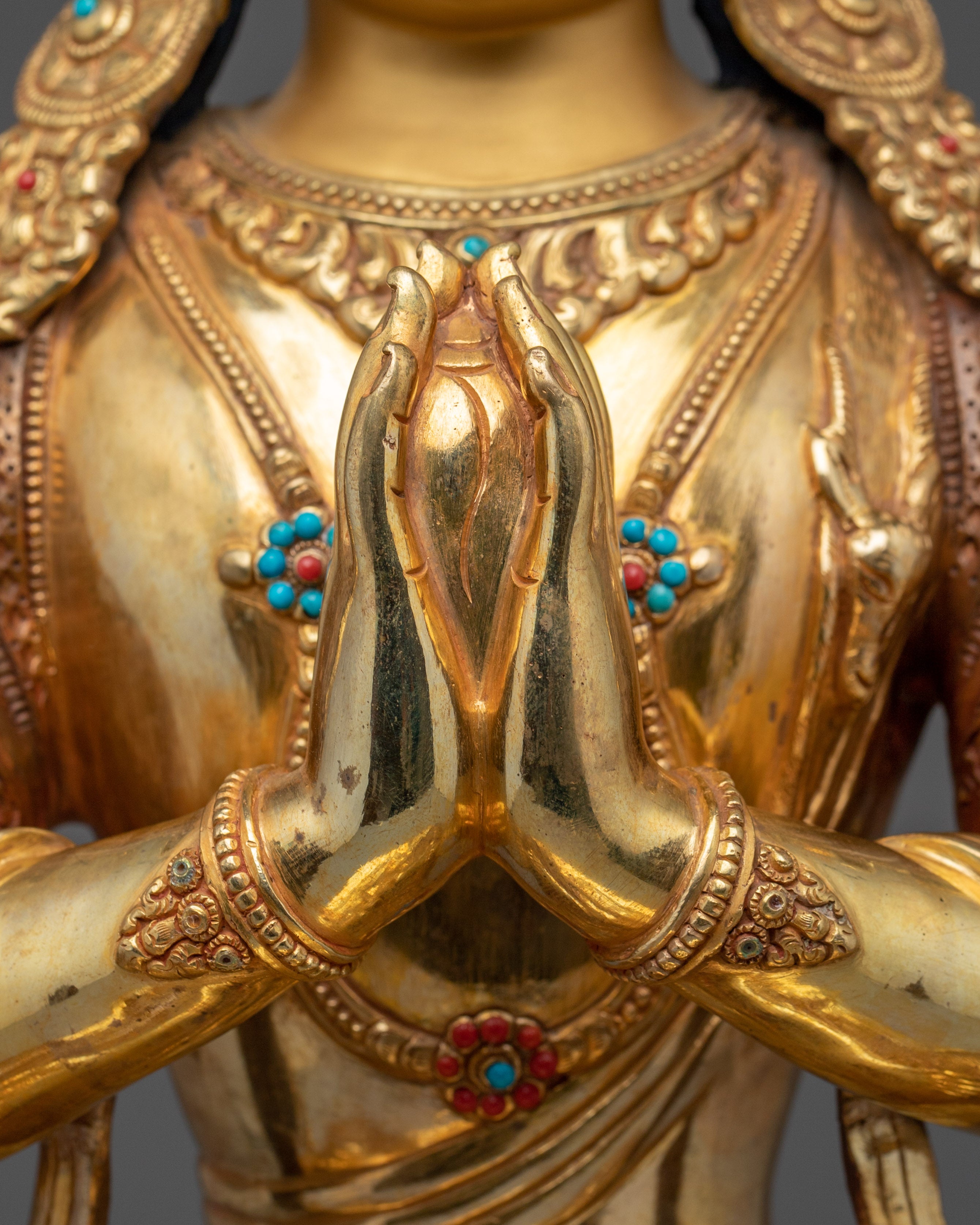 Spiritual Decor Chenrezig | Handmade Nepali Sculpture