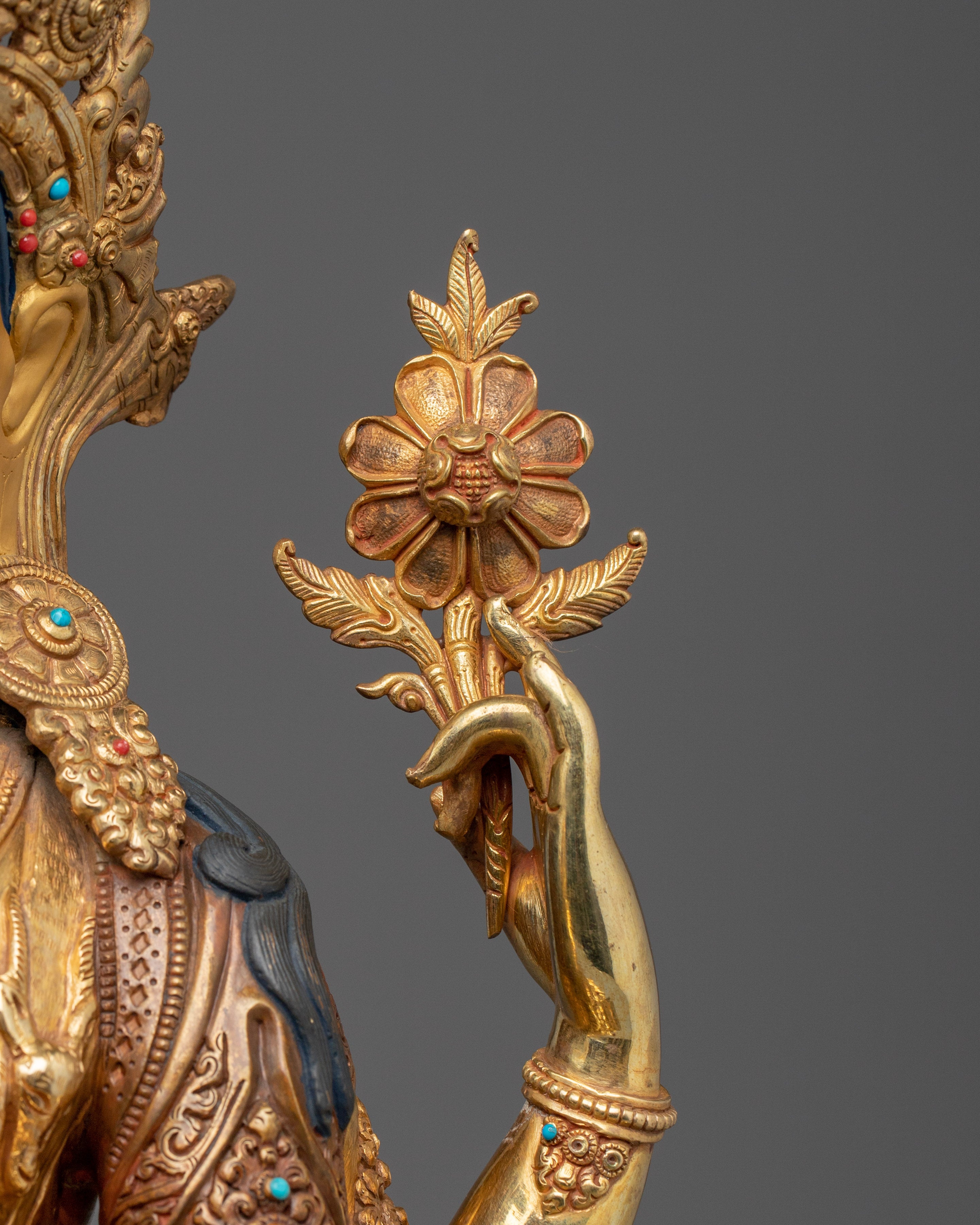 Spiritual Decor Chenrezig | Handmade Nepali Sculpture