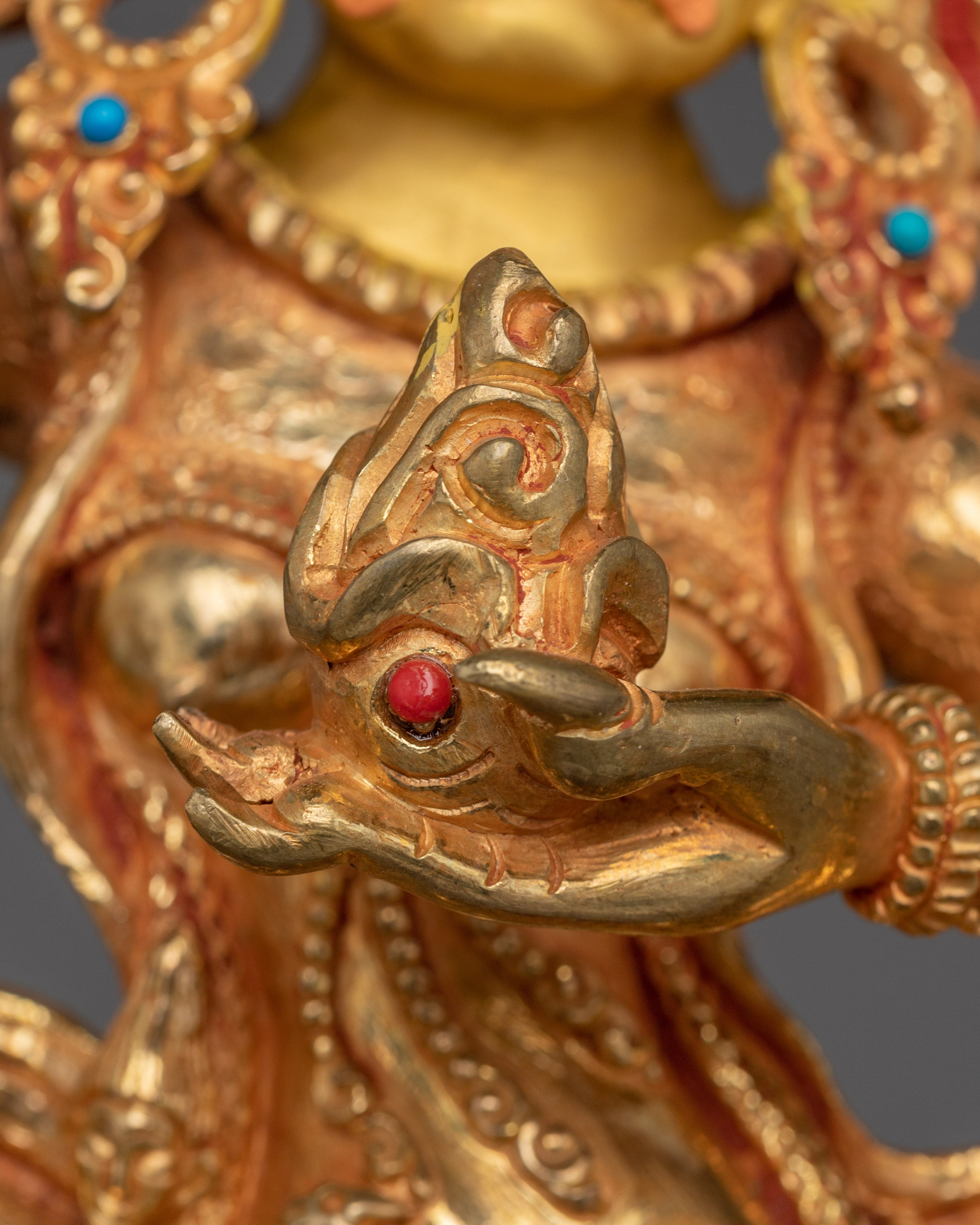 Dharma Protector Palden Lhamo Sculpture | Wrathful Goddess