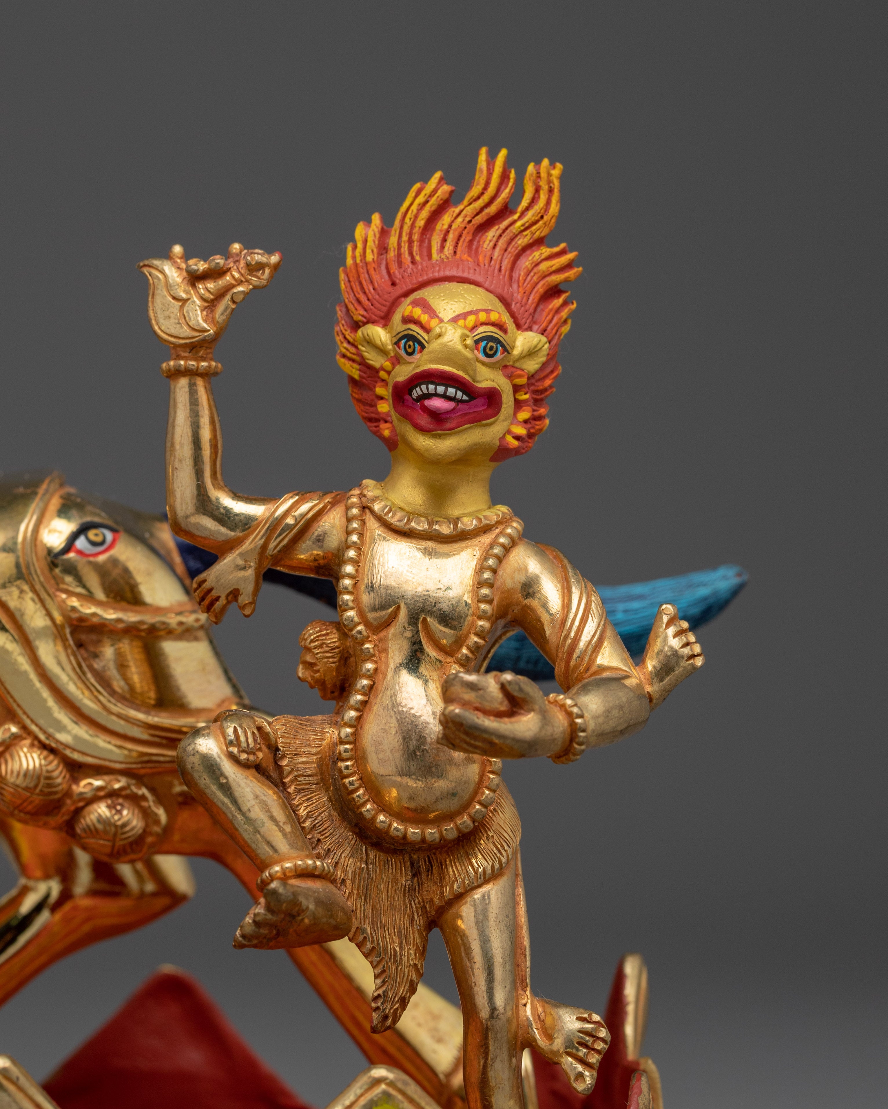 Dharma Protector Palden Lhamo Sculpture | Wrathful Goddess
