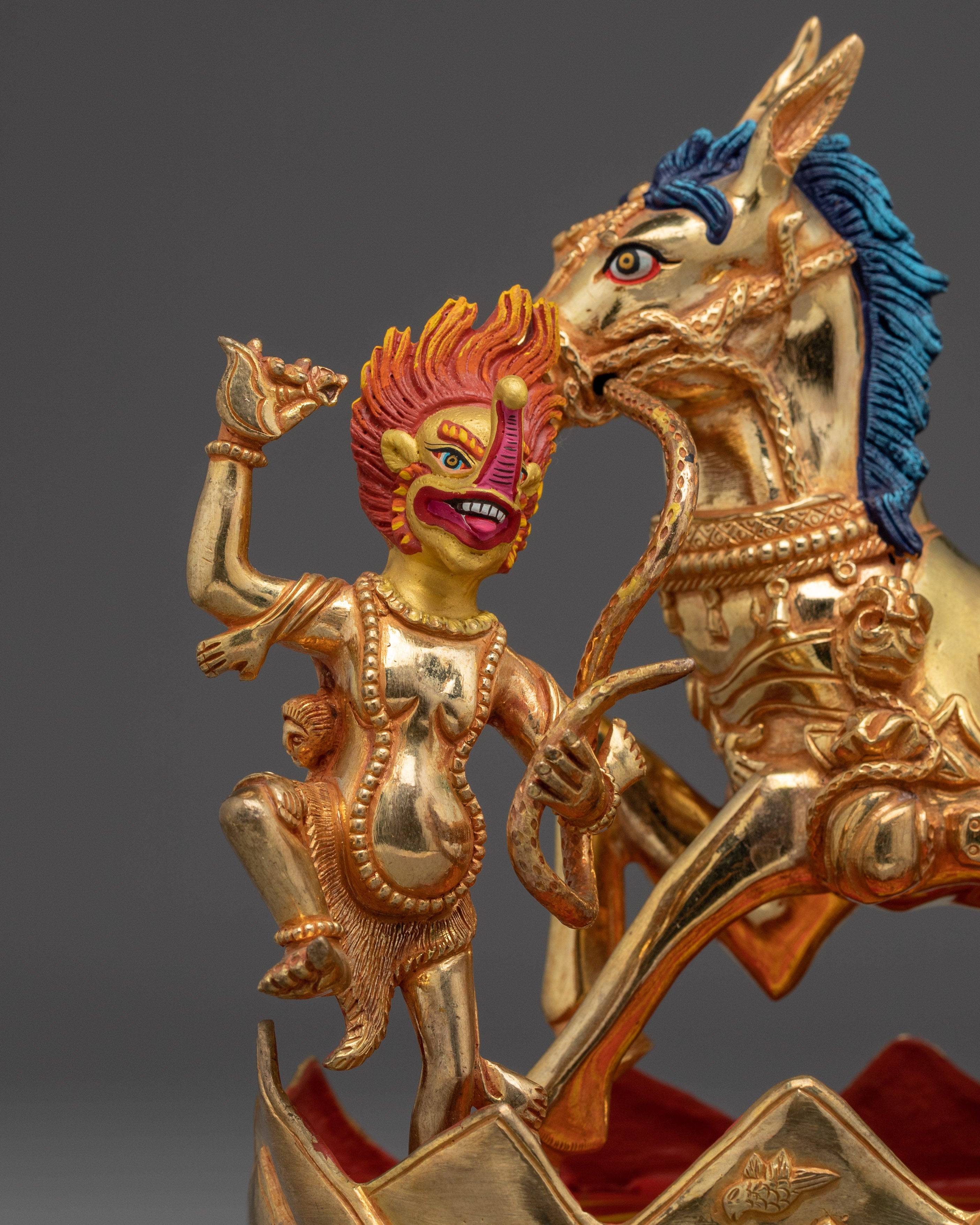 Dharma Protector Palden Lhamo Sculpture | Wrathful Goddess