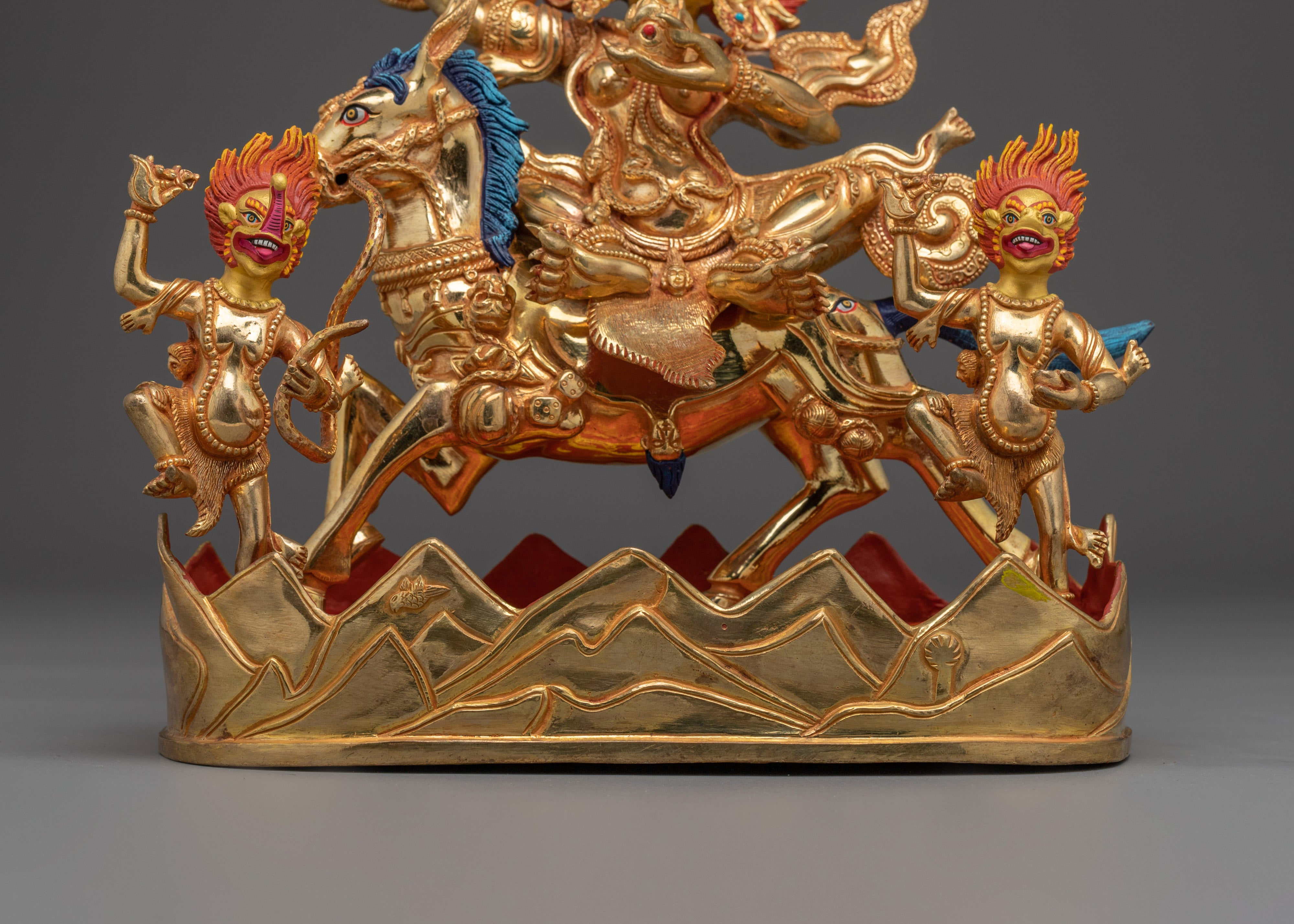 Dharma Protector Palden Lhamo Sculpture | Wrathful Goddess