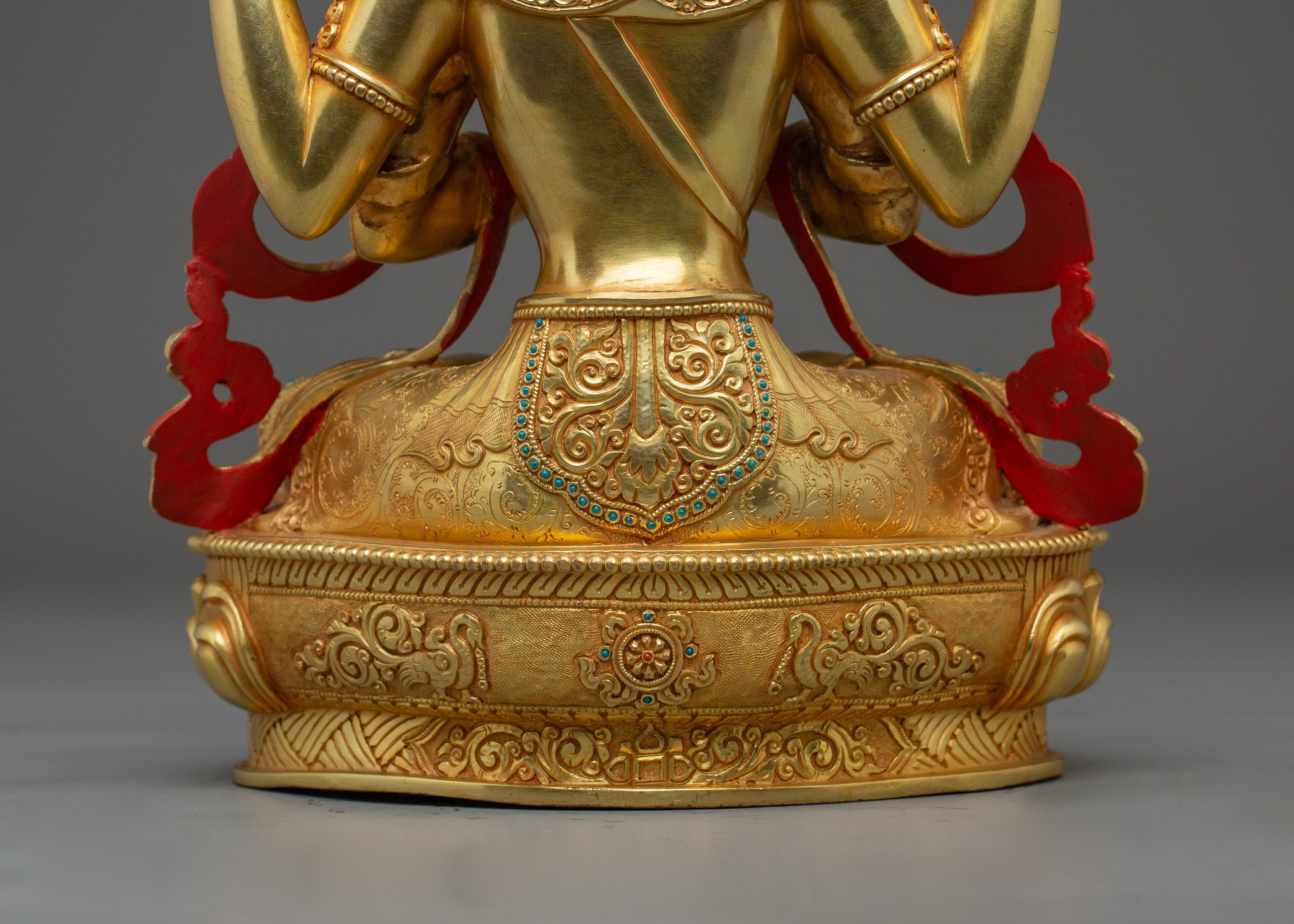 Handmade Art of Four Armed Chenrezig | Bodhisattva of Compassion