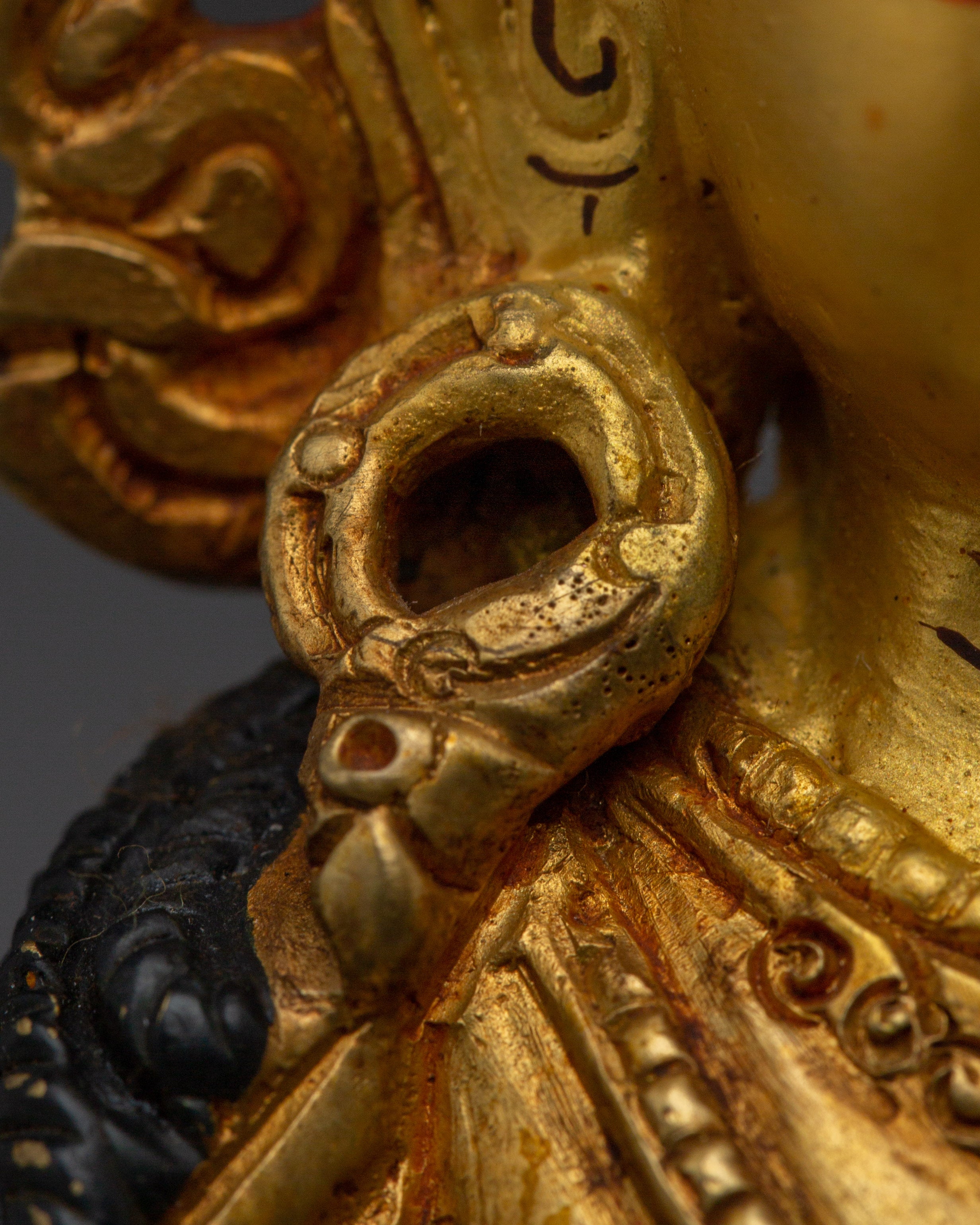 Spiritual Gold Gilded Amitayus Buddha Statue | Perfect for Spirituality Meditation