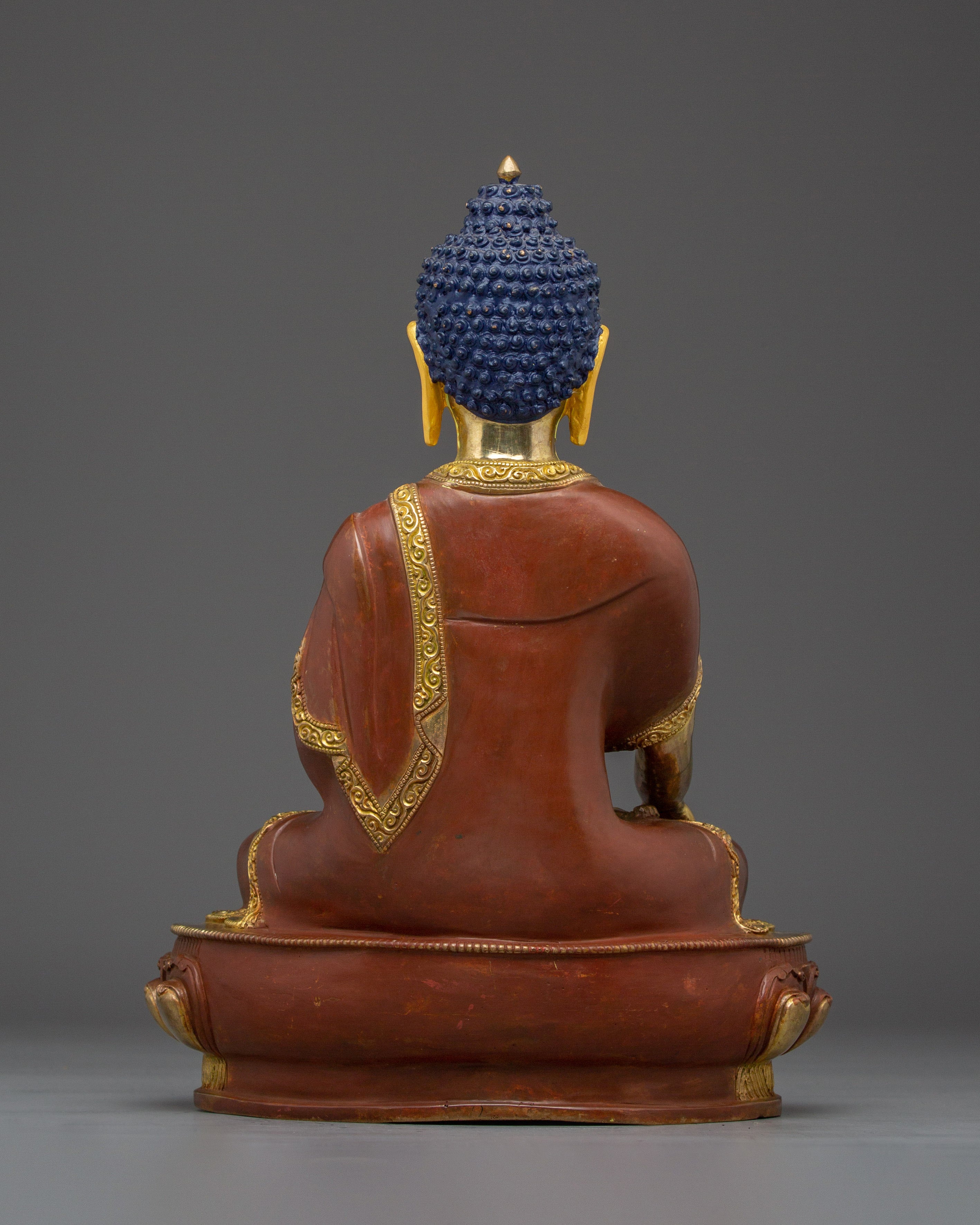 Handcrafted Shakyamuni Buddha Gold Gilded Statue | Spiritual Meditation & Altar Decor