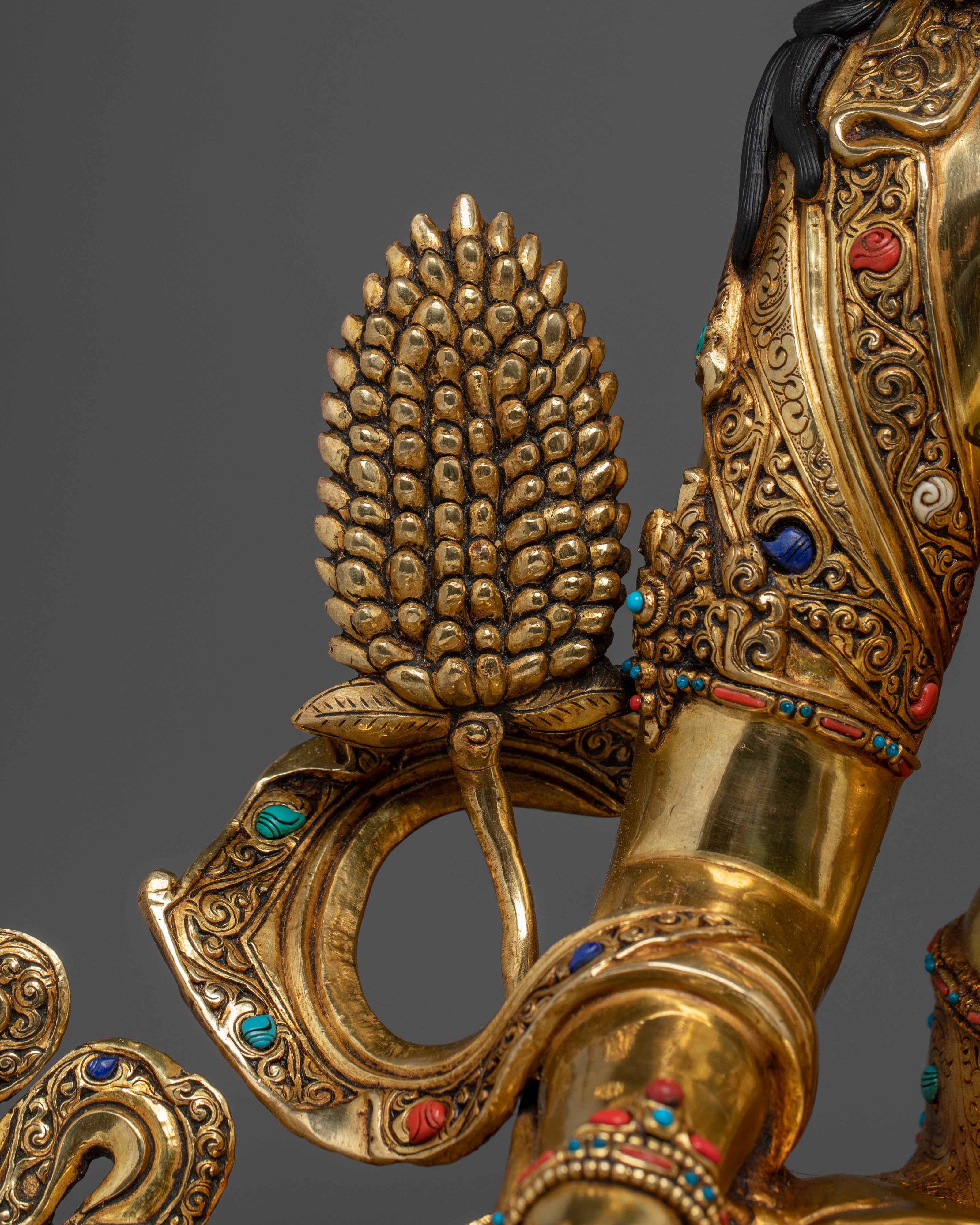 Himalayan Kshitigarbha Compassion Deity Sculpture