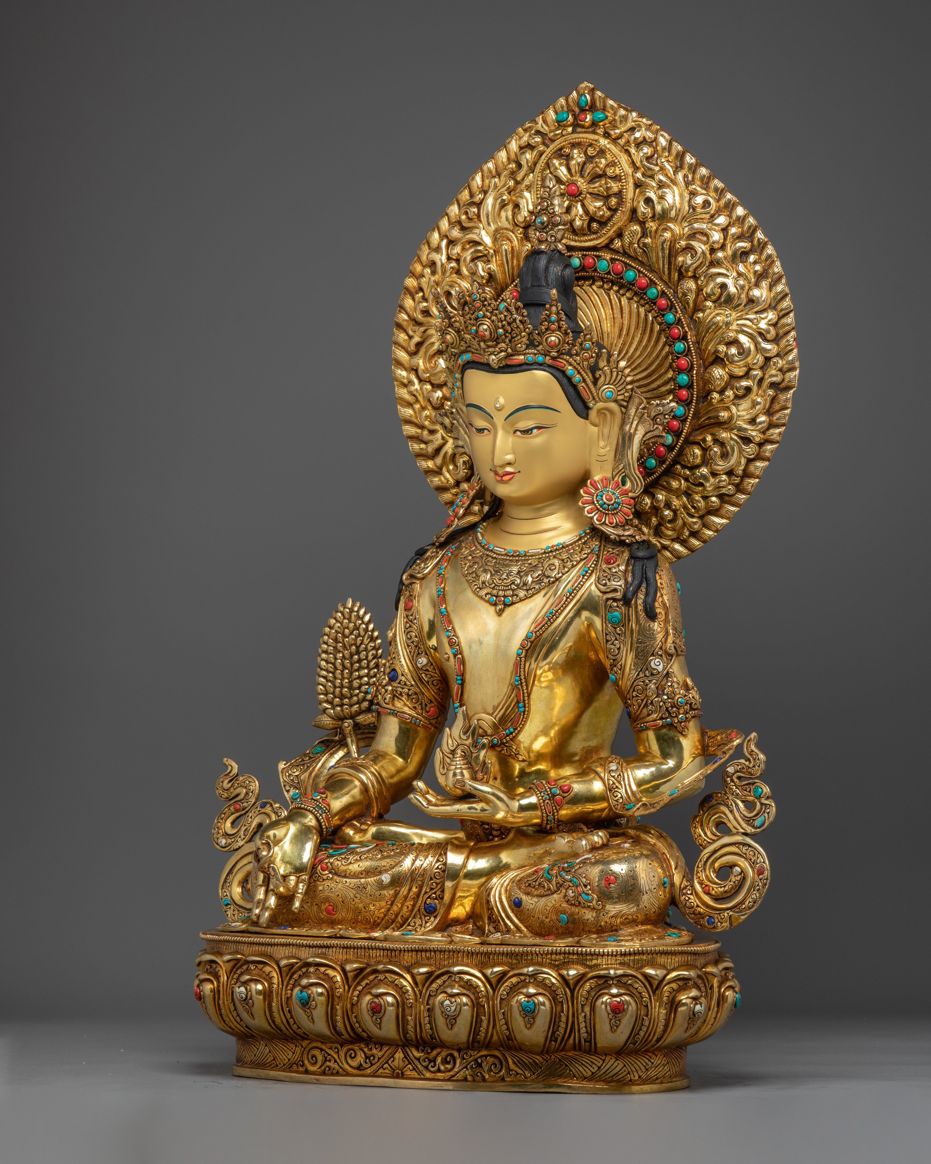 Himalayan Kshitigarbha Compassion Deity Sculpture