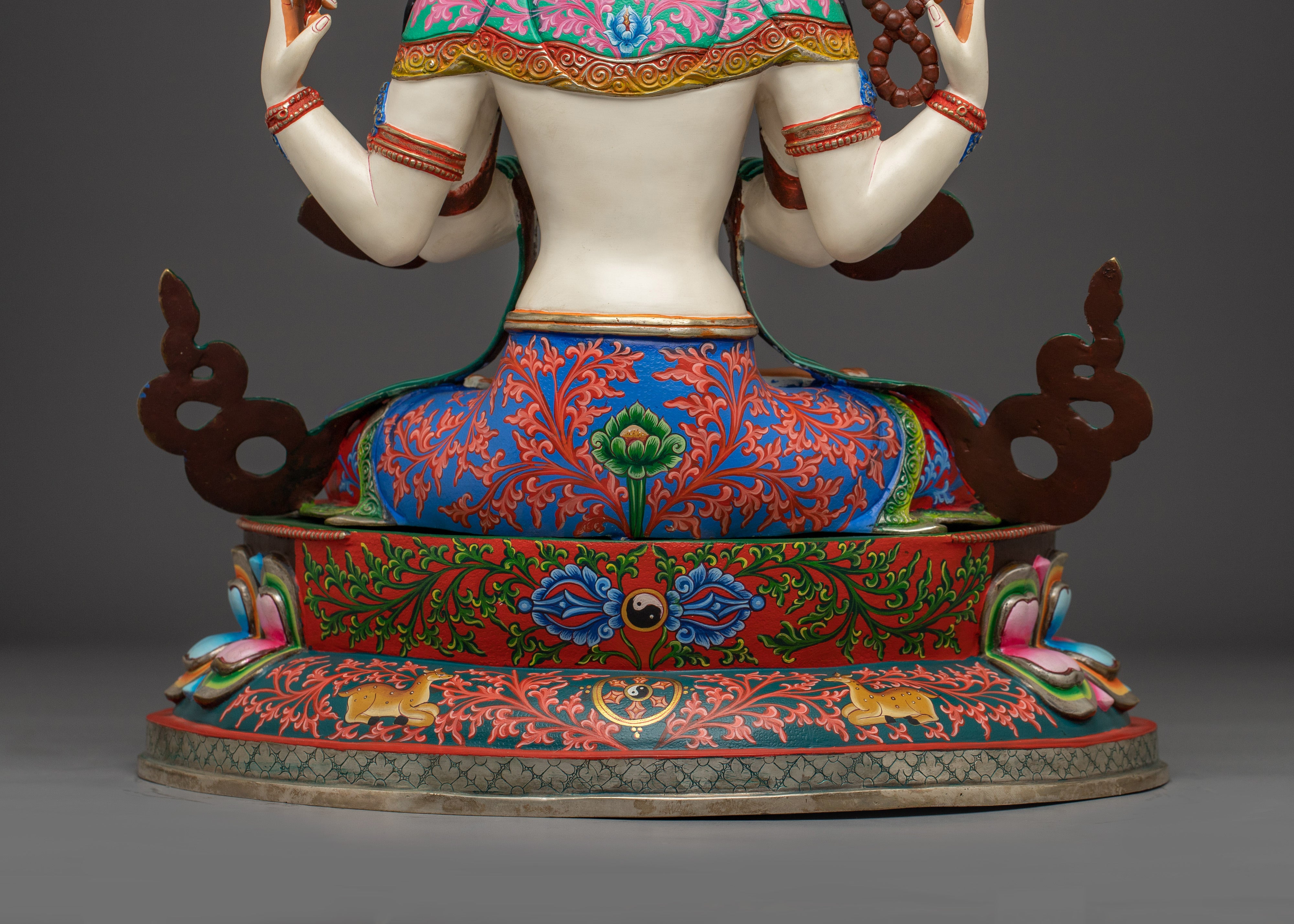Devotional Artwork of Chenrezig | Bodhisattva of Compassion