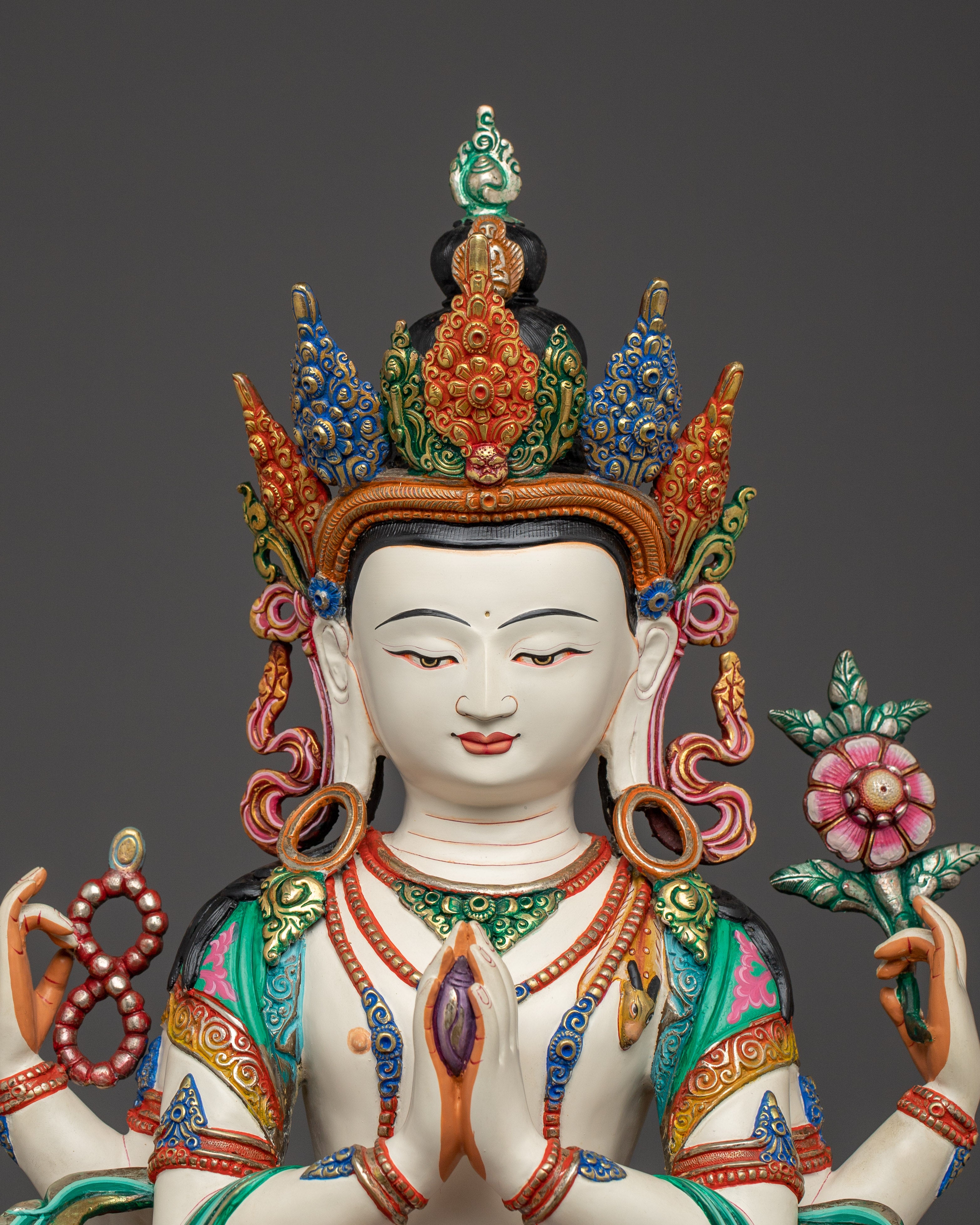 Devotional Artwork of Chenrezig | Bodhisattva of Compassion