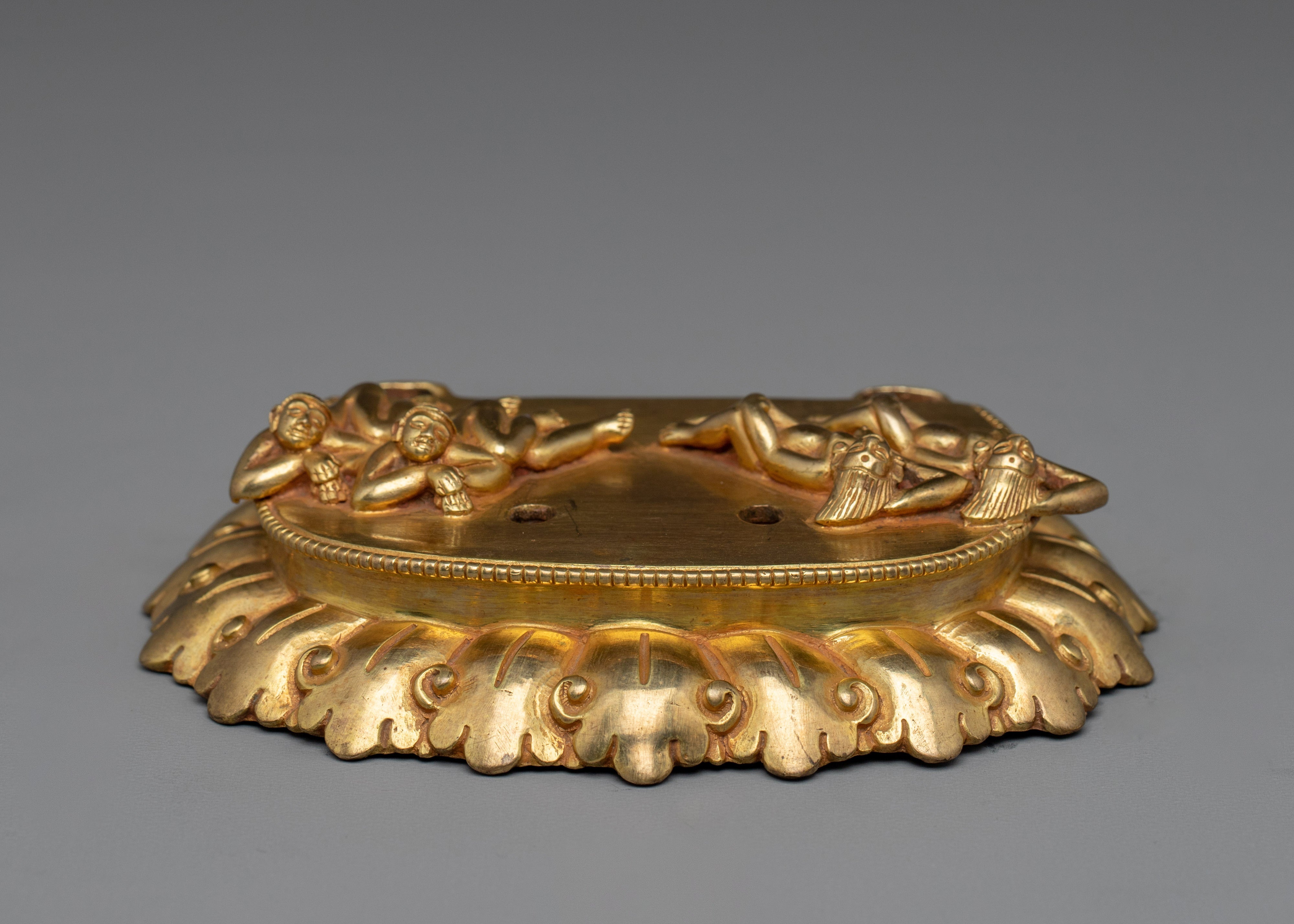 Sacred Four armed Mahakala Sculpture | Fierce Dharma Protector