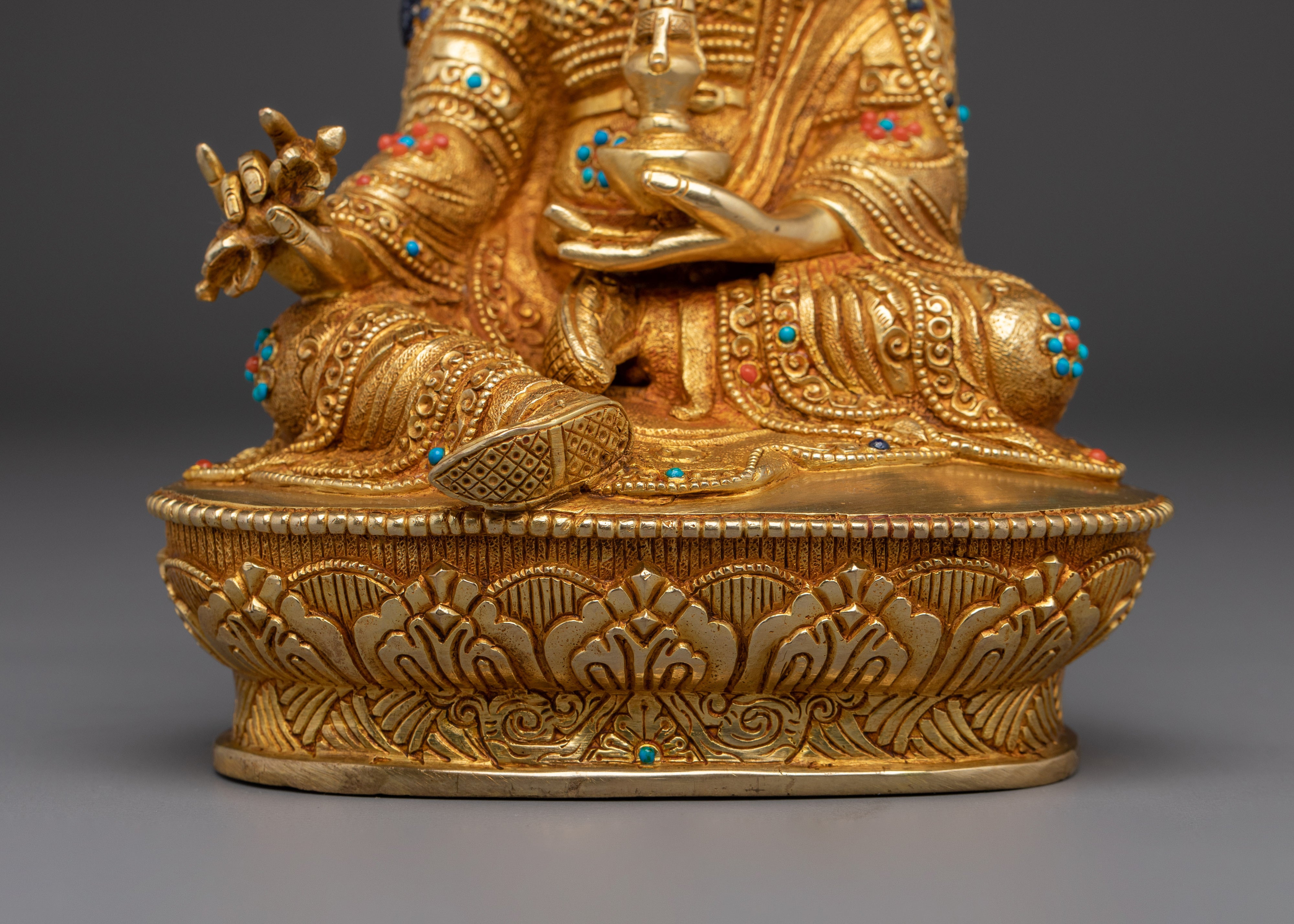 Handmade Guru Rinpoche Sculpture | Padmasambhava Deity