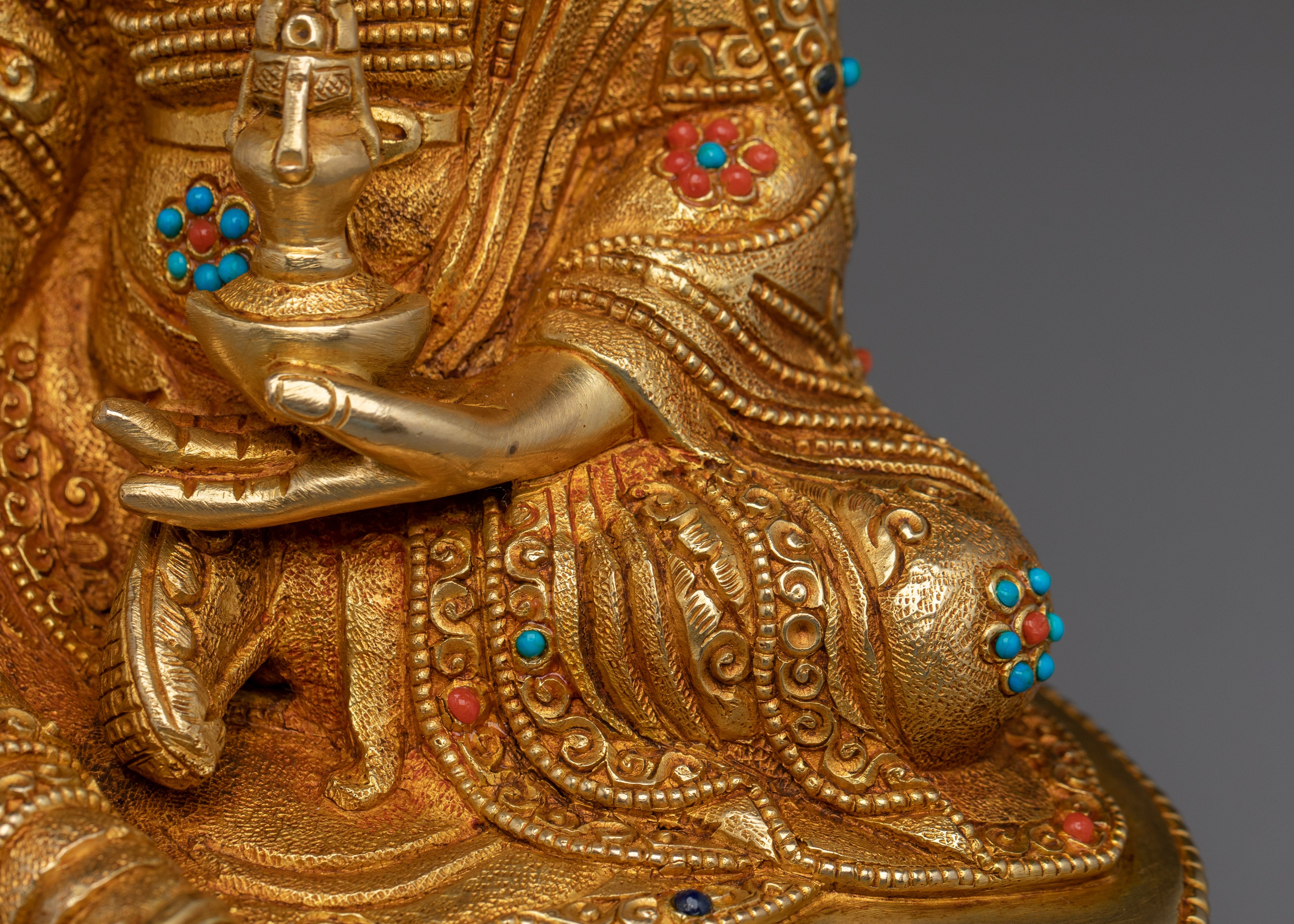 Handmade Guru Rinpoche Sculpture | Padmasambhava Deity