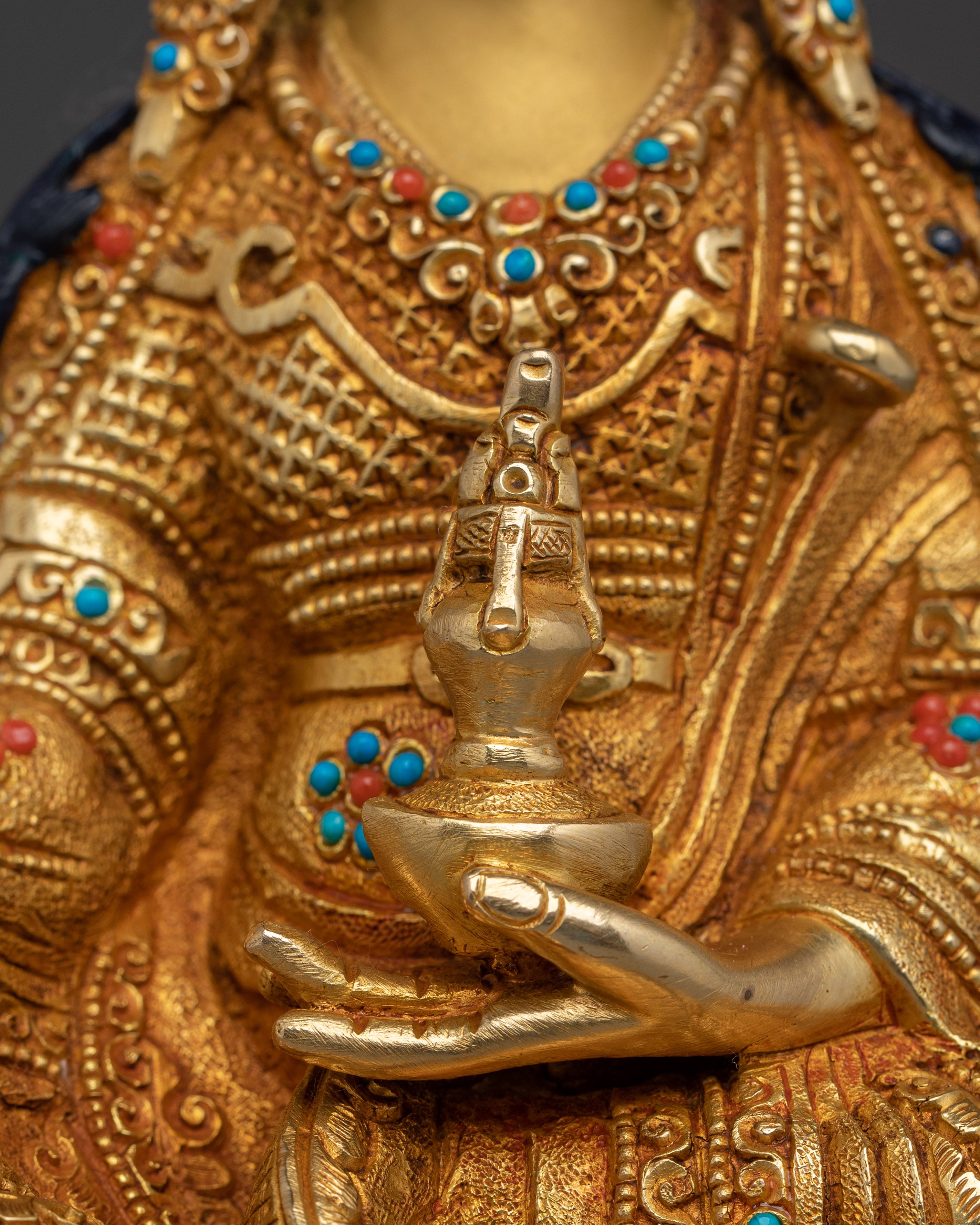 Handmade Guru Rinpoche Sculpture | Padmasambhava Deity