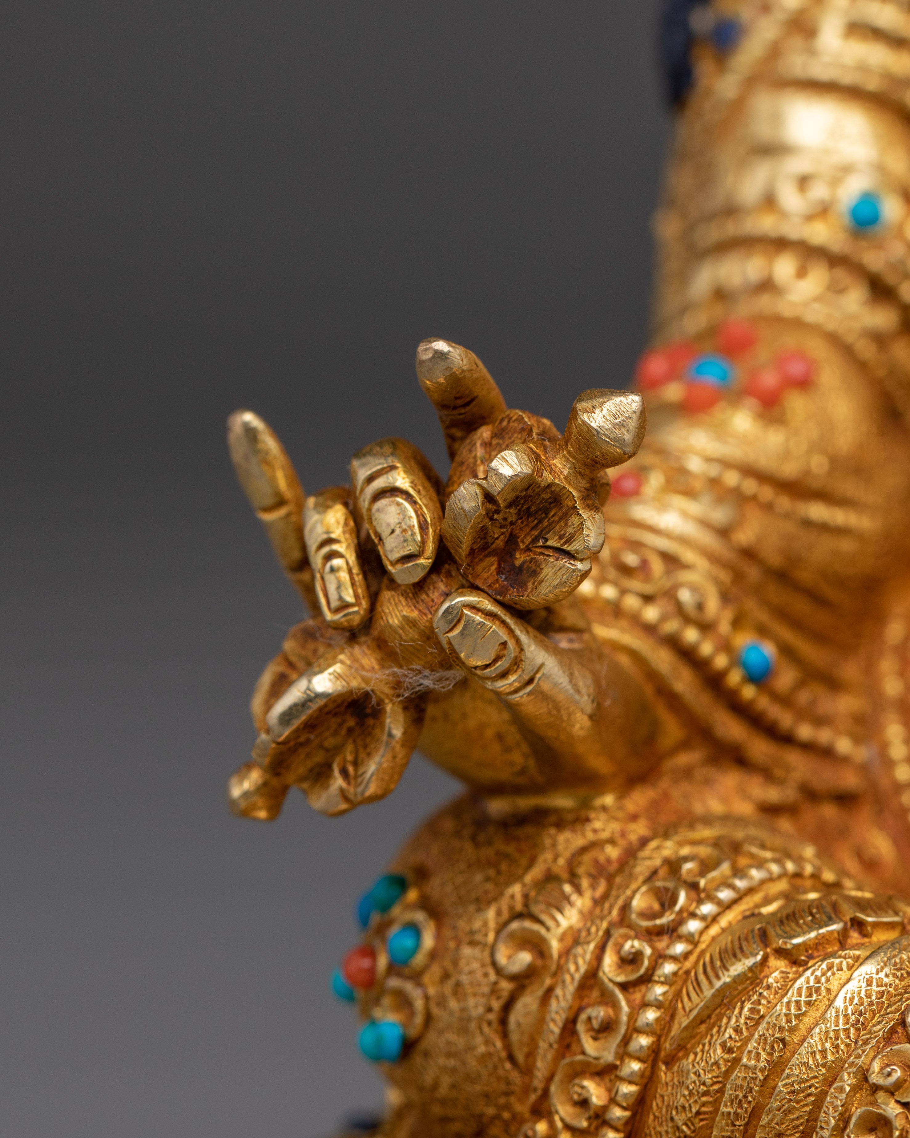 Handmade Guru Rinpoche Sculpture | Padmasambhava Deity