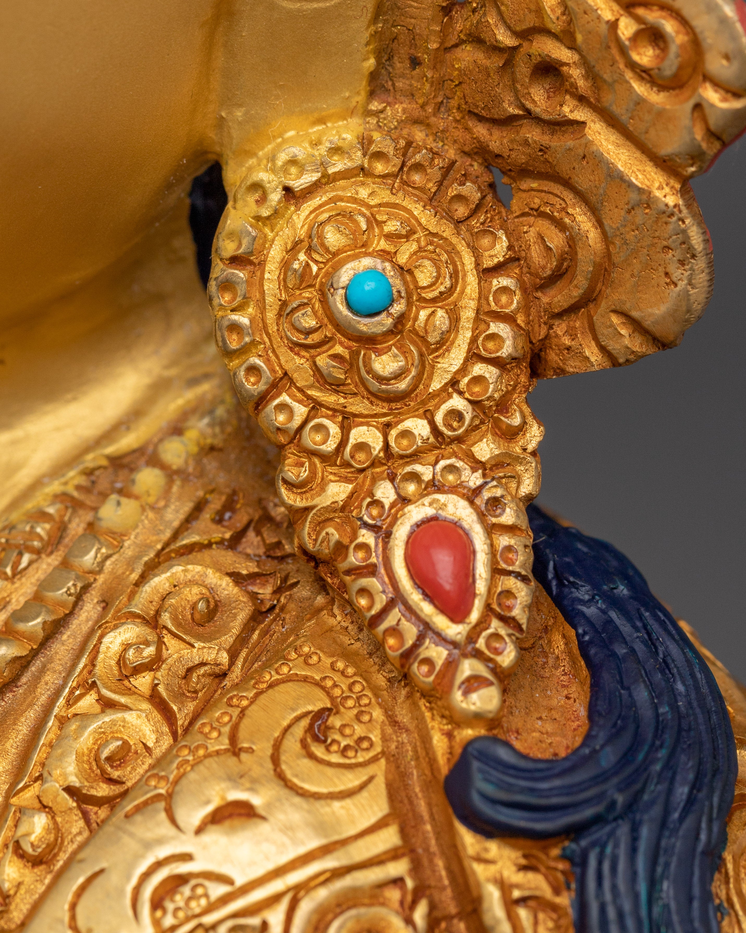 Guru Rinpoche With Yeshe Tsogyal and Mandarva