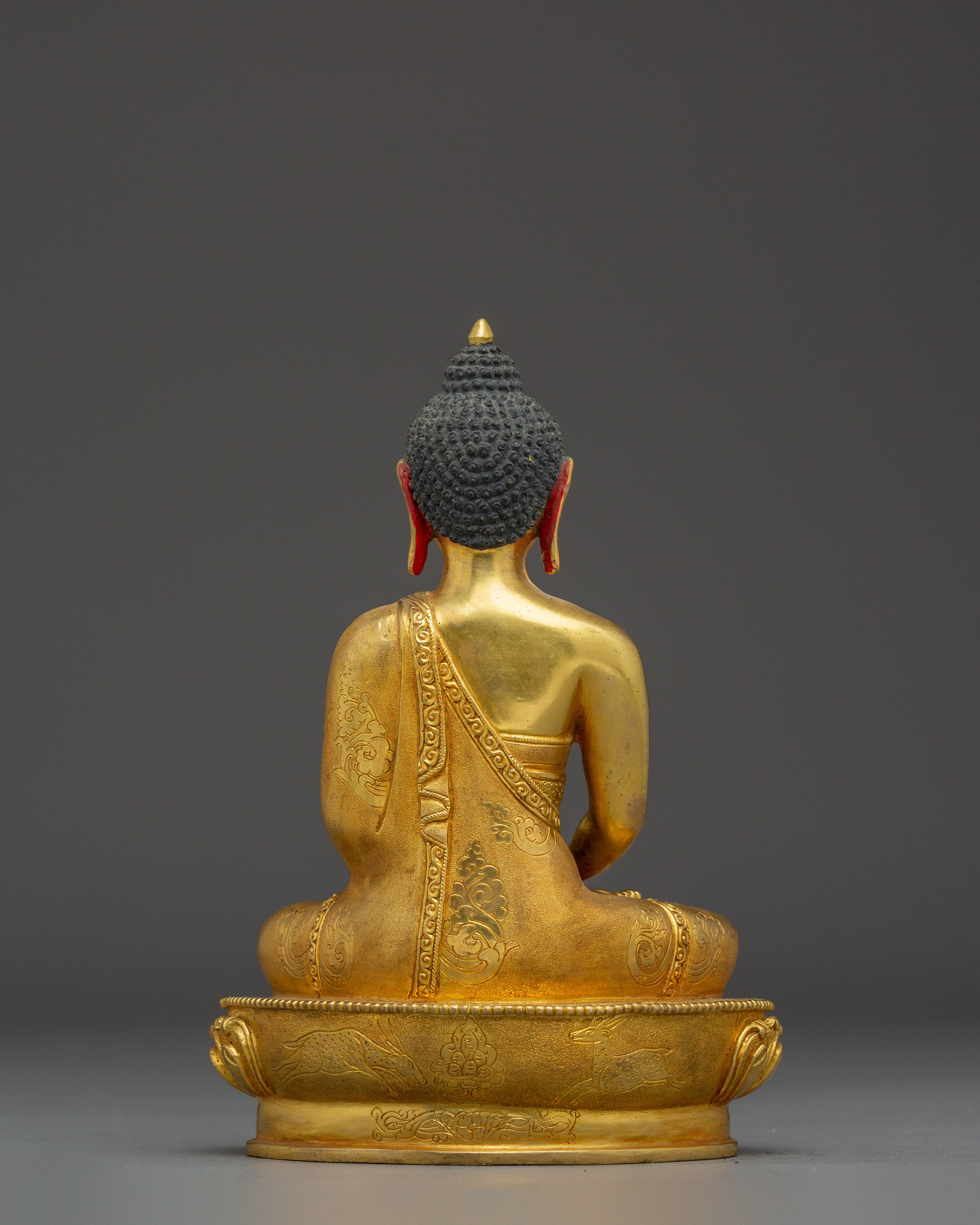 Handmade 24K Gold Gilded Amitabha Buddha Statue | Meditation & Shrine Decor