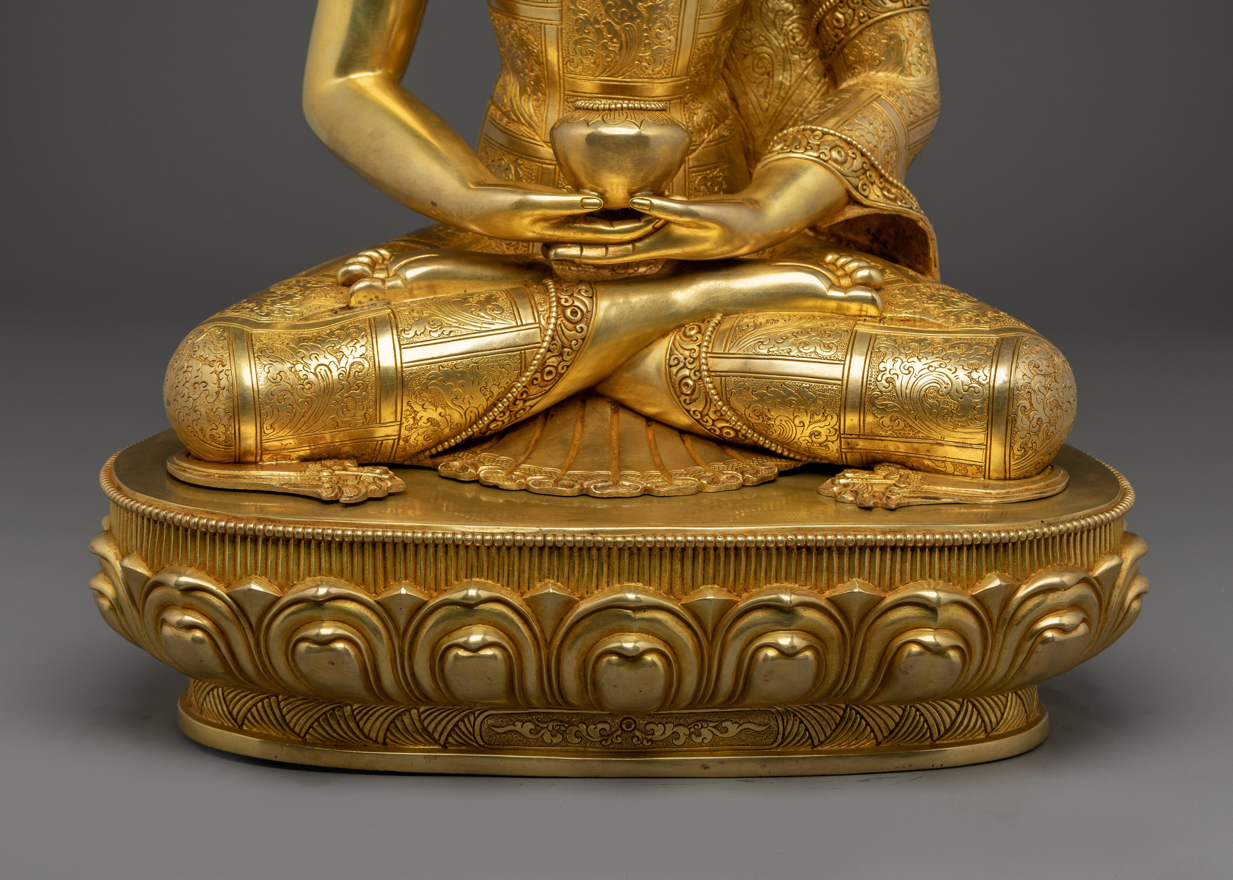 Handmade Statue of Buddha Amitabha | Buddhist Spiritual Artwork