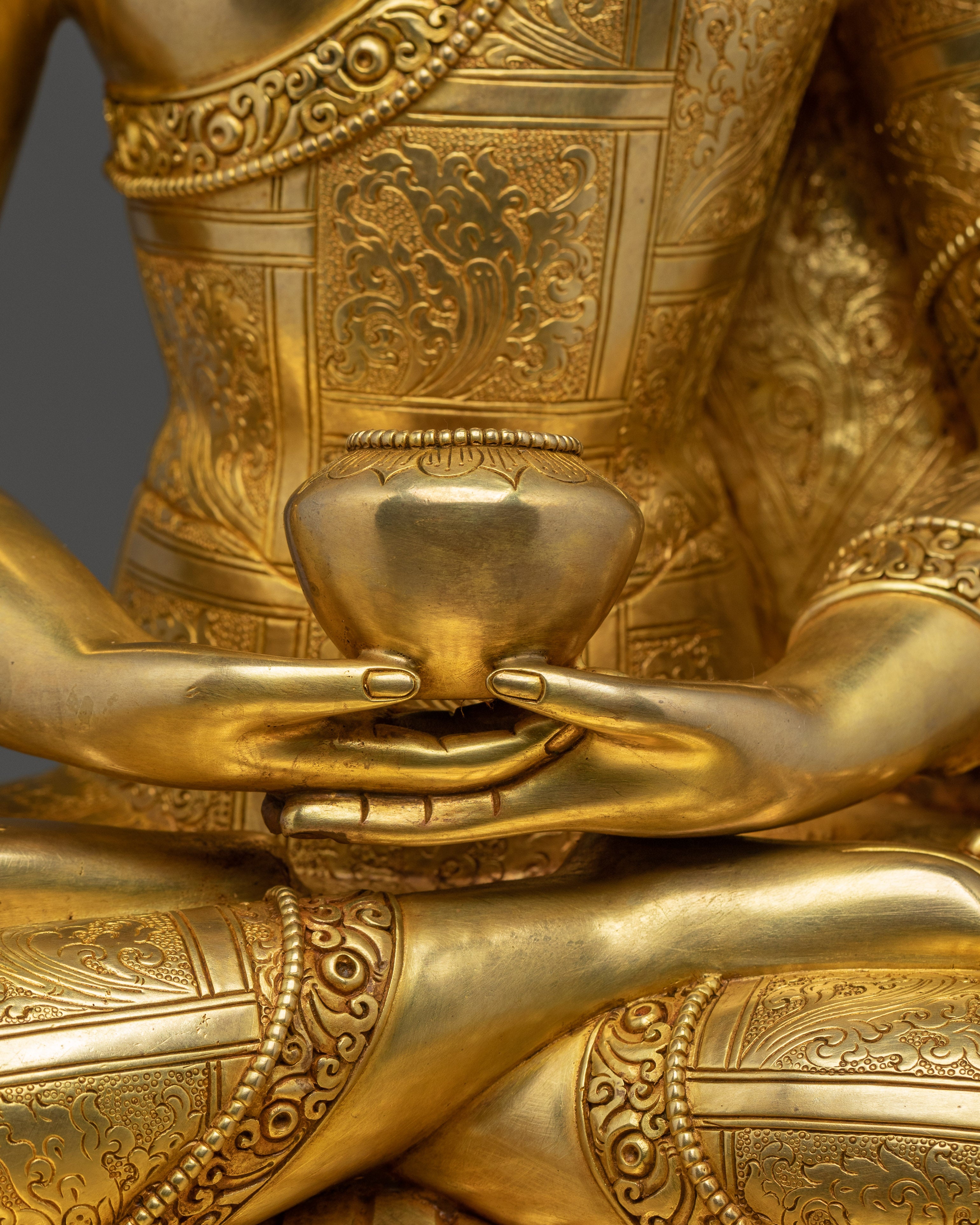 Handmade Statue of Buddha Amitabha | Buddhist Spiritual Artwork