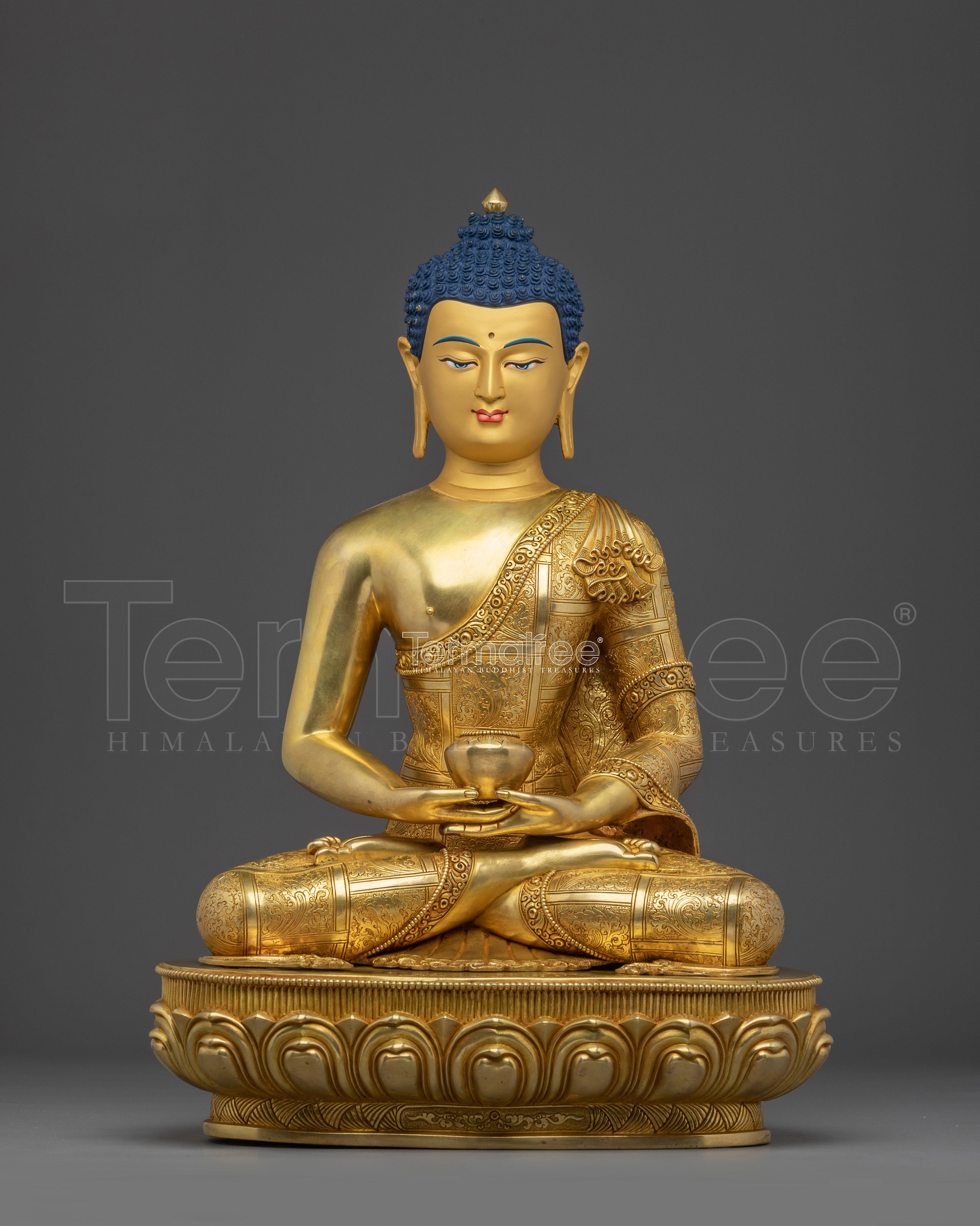 Handmade Statue of Buddha Amitabha | Buddhist Spiritual Artwork