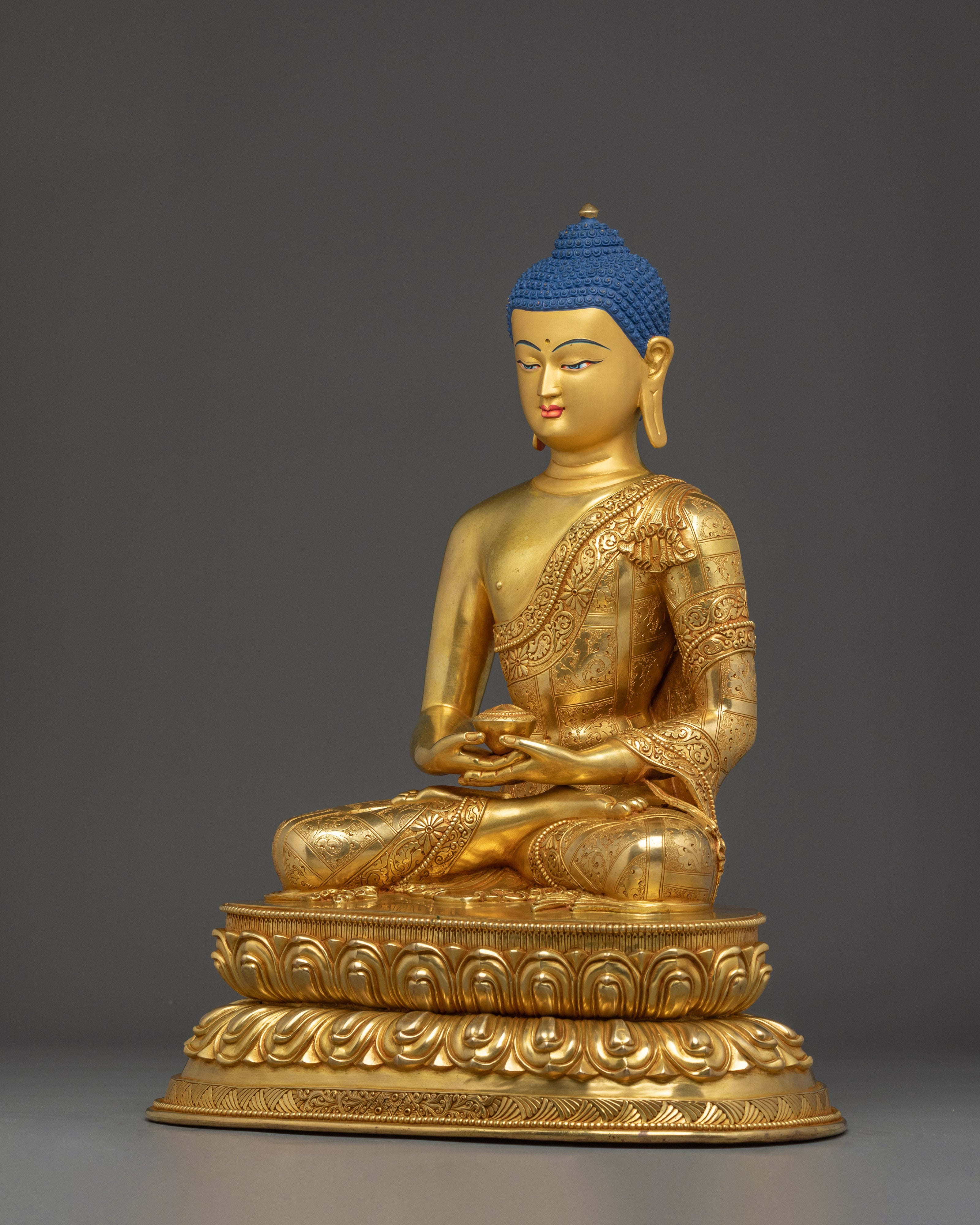 Tranquil Amitabha Buddha Handmade Statue | Buddhist Spiritual Artwork