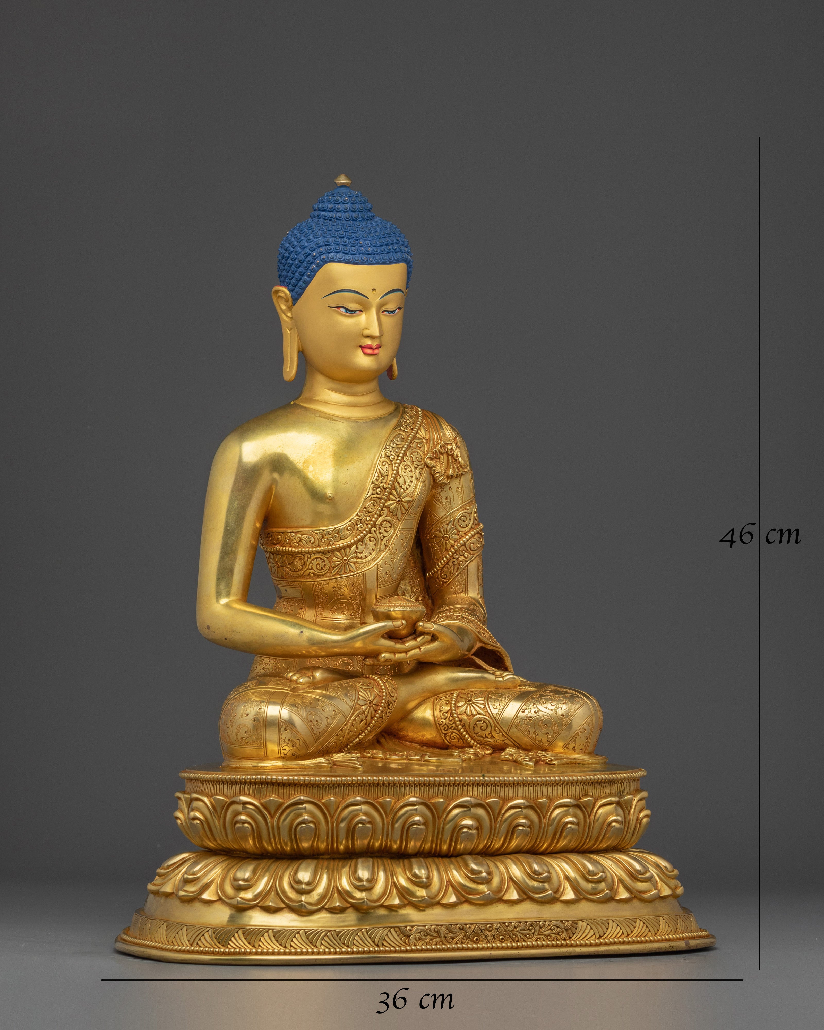 Tranquil Amitabha Buddha Handmade Statue | Buddhist Spiritual Artwork