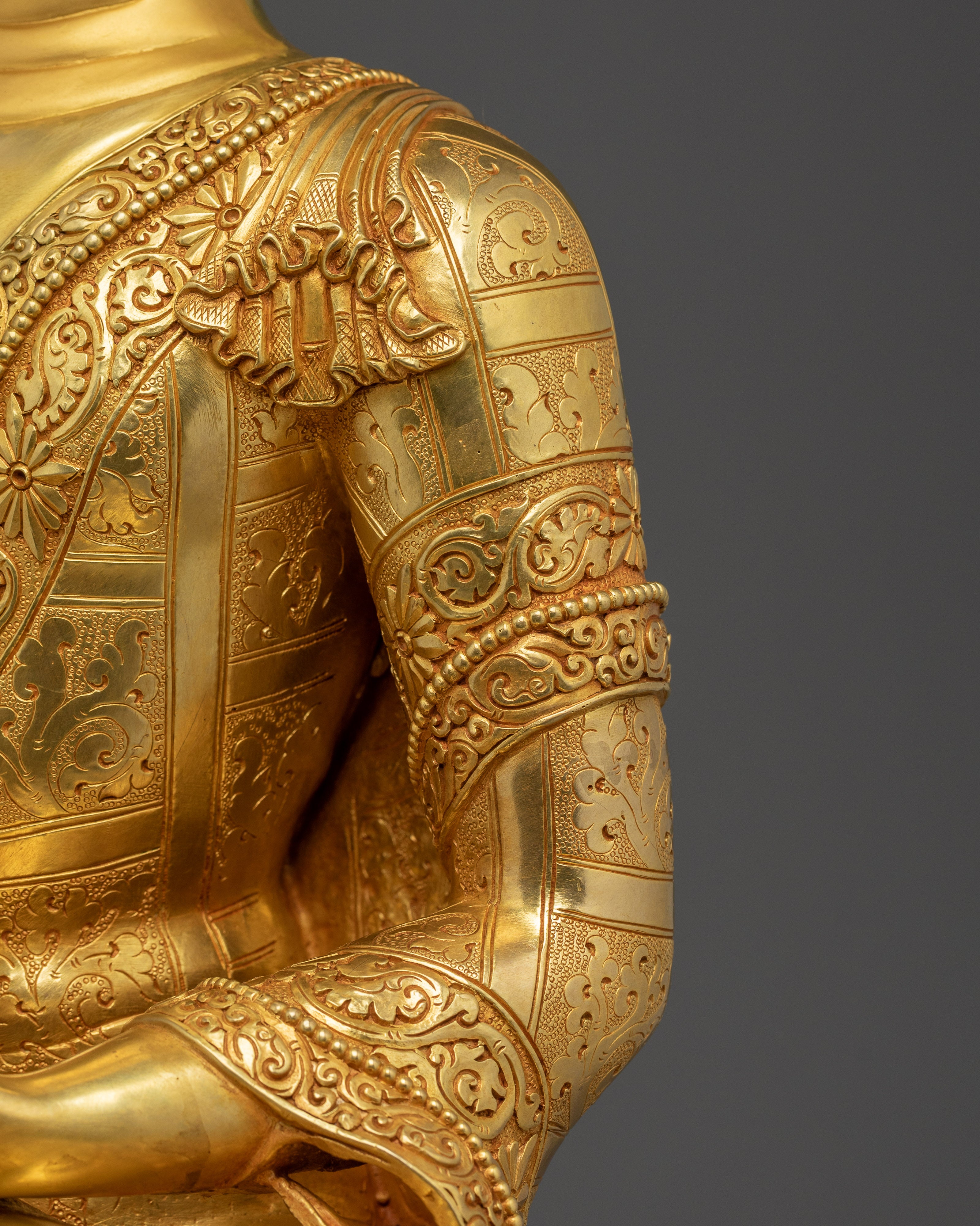 Tranquil Amitabha Buddha Handmade Statue | Buddhist Spiritual Artwork