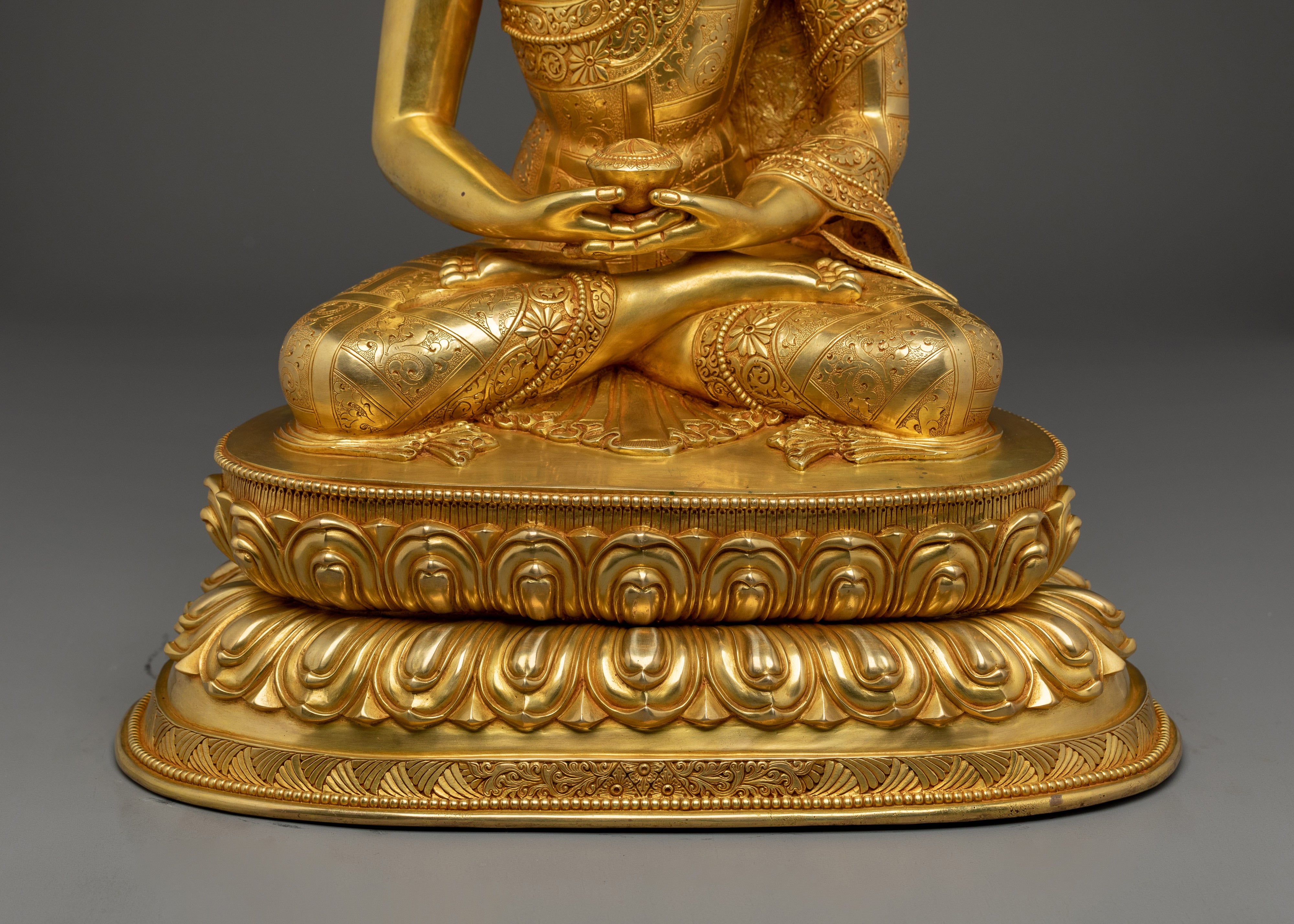 Tranquil Amitabha Buddha Handmade Statue | Buddhist Spiritual Artwork