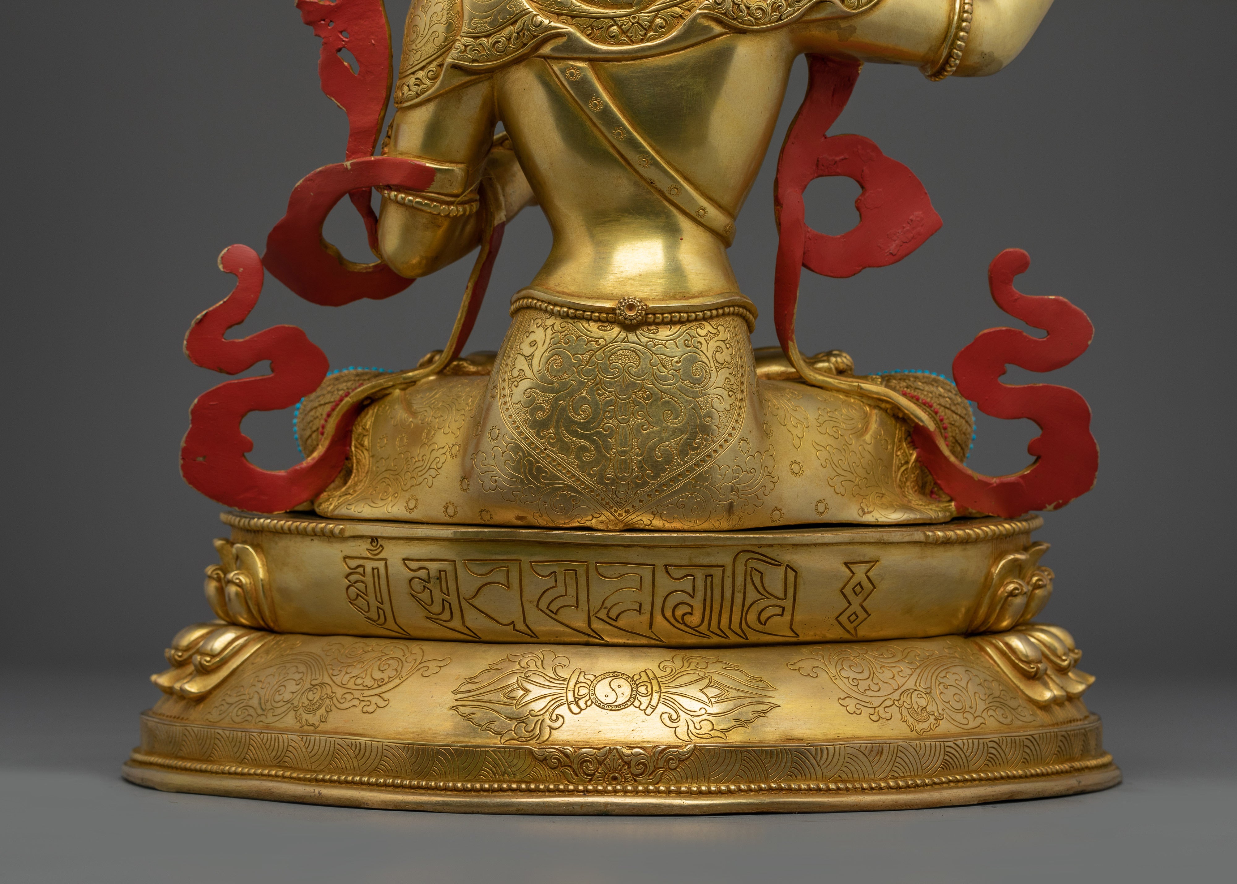 Bodhisattva Manjushri Golden Statue | Buddhist Divine Bodhisattva