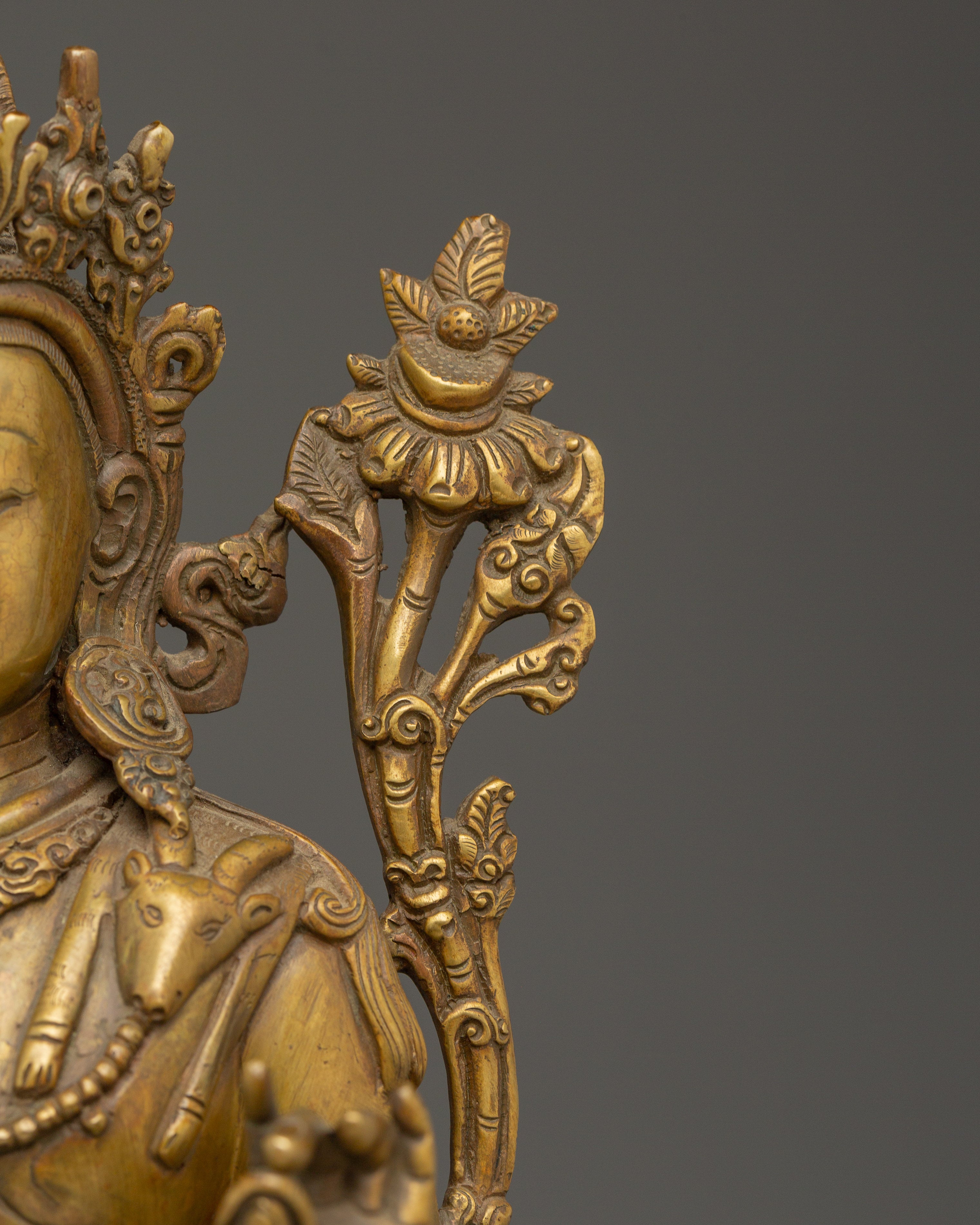 Serene Avalokiteshvara Copper Statue | Bodhisattva of Compassion