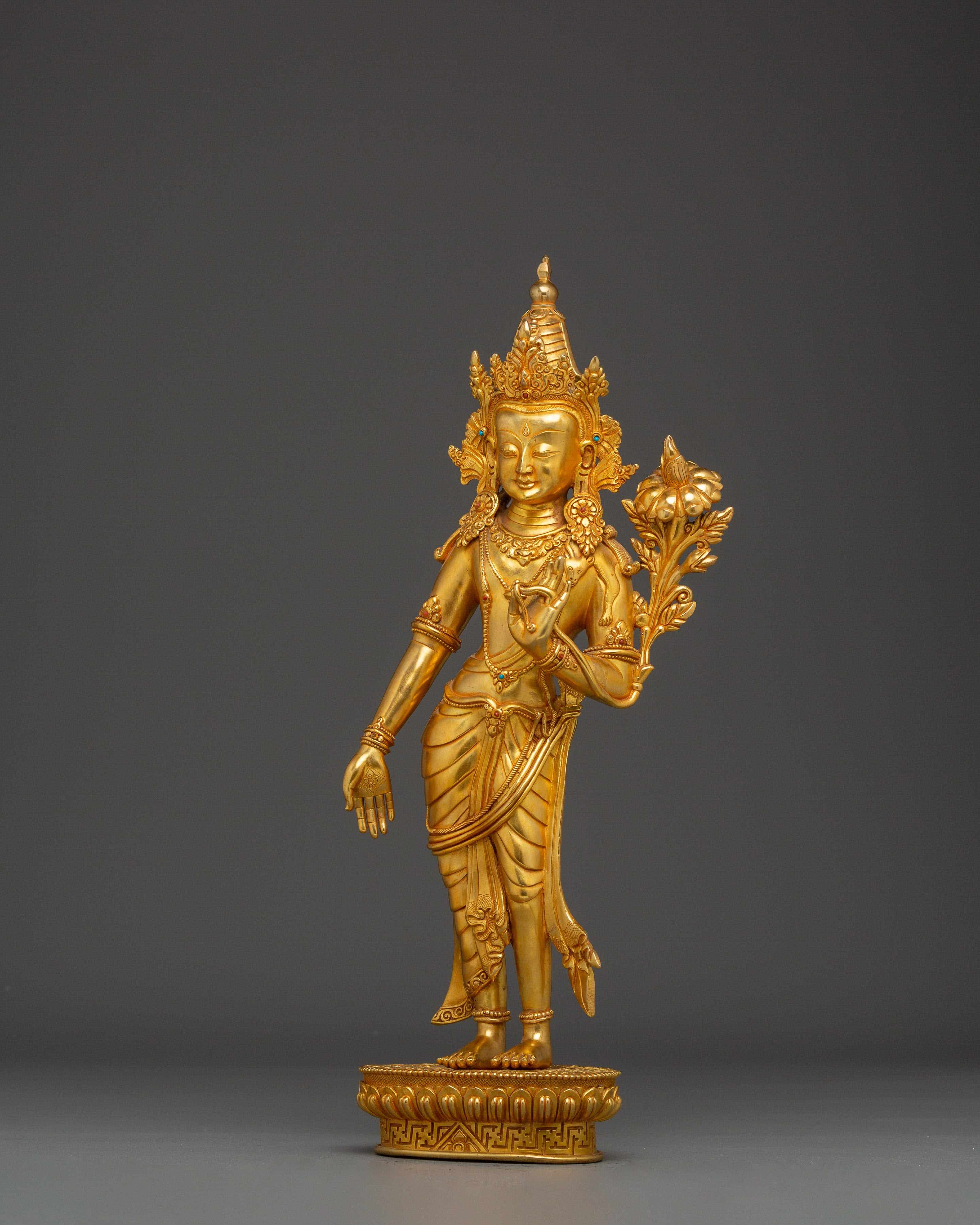 Compassionate Avalokiteshvara Copper Statue | Divine Bodhisattva Being
