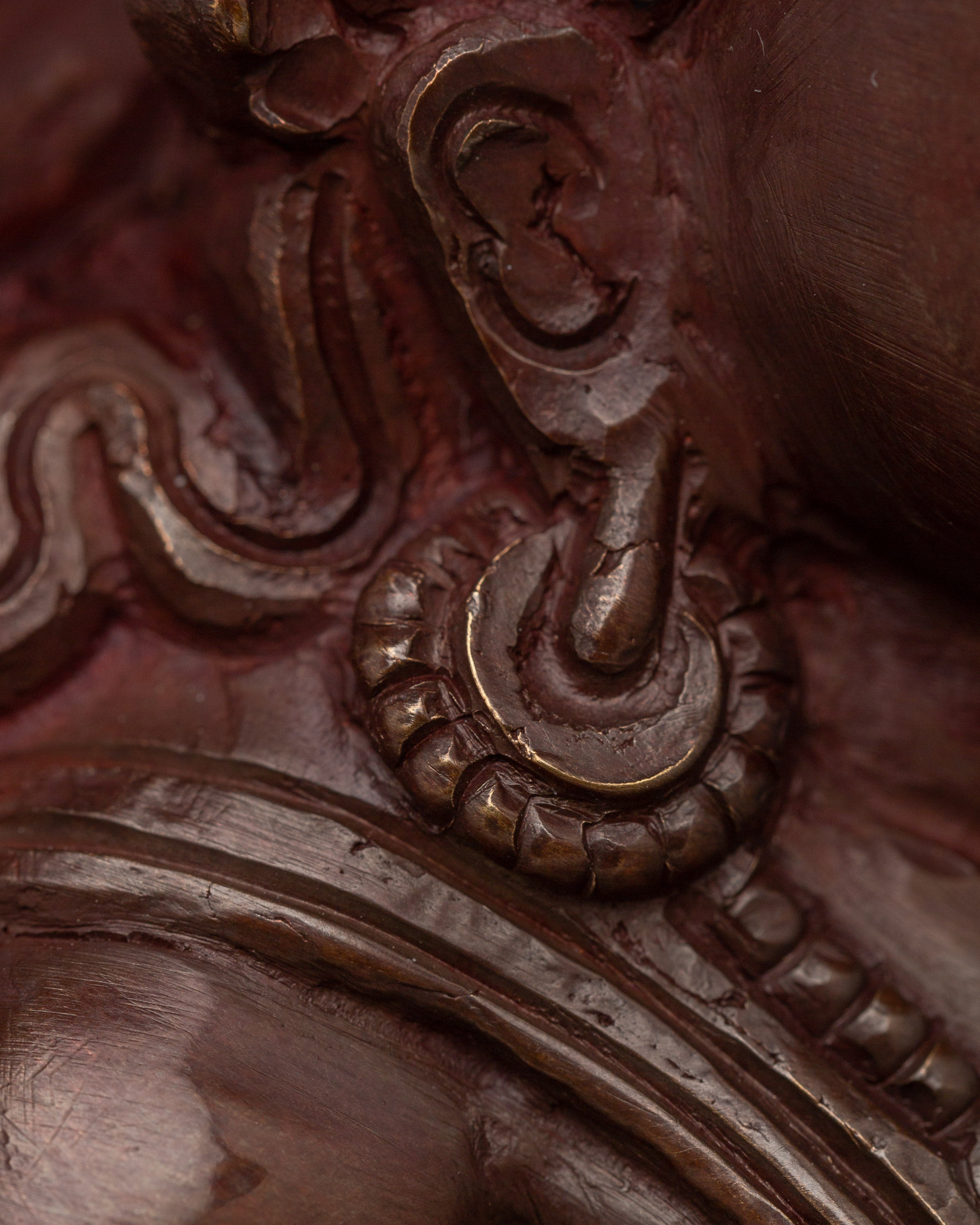 Oxidized Abundance Deity Dzambhala Statue | Tibetan Wealth God