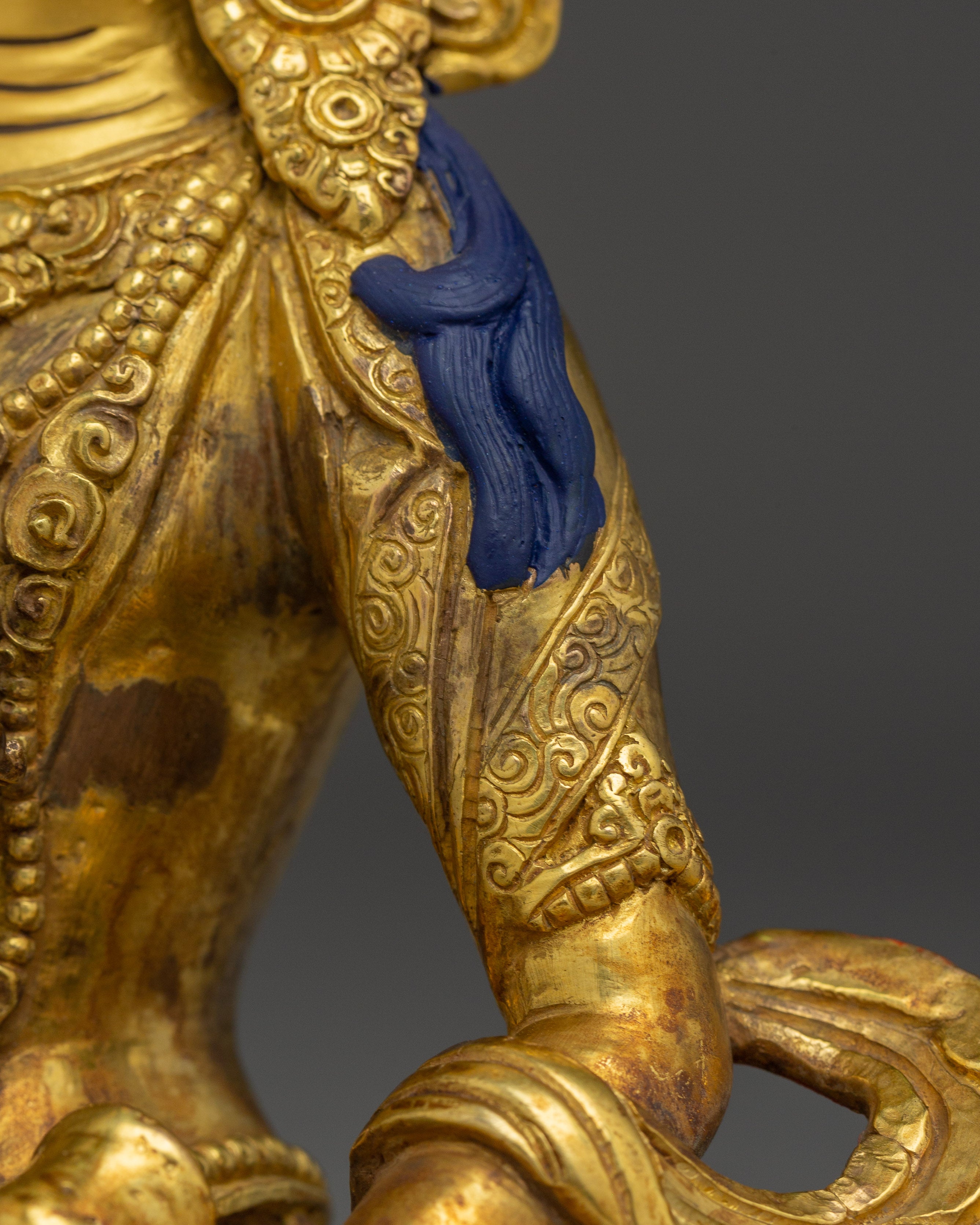 Copper Vajrasattva Sculpture for Spiritual Altar | Tibetan Deity of Purification and Wisdom