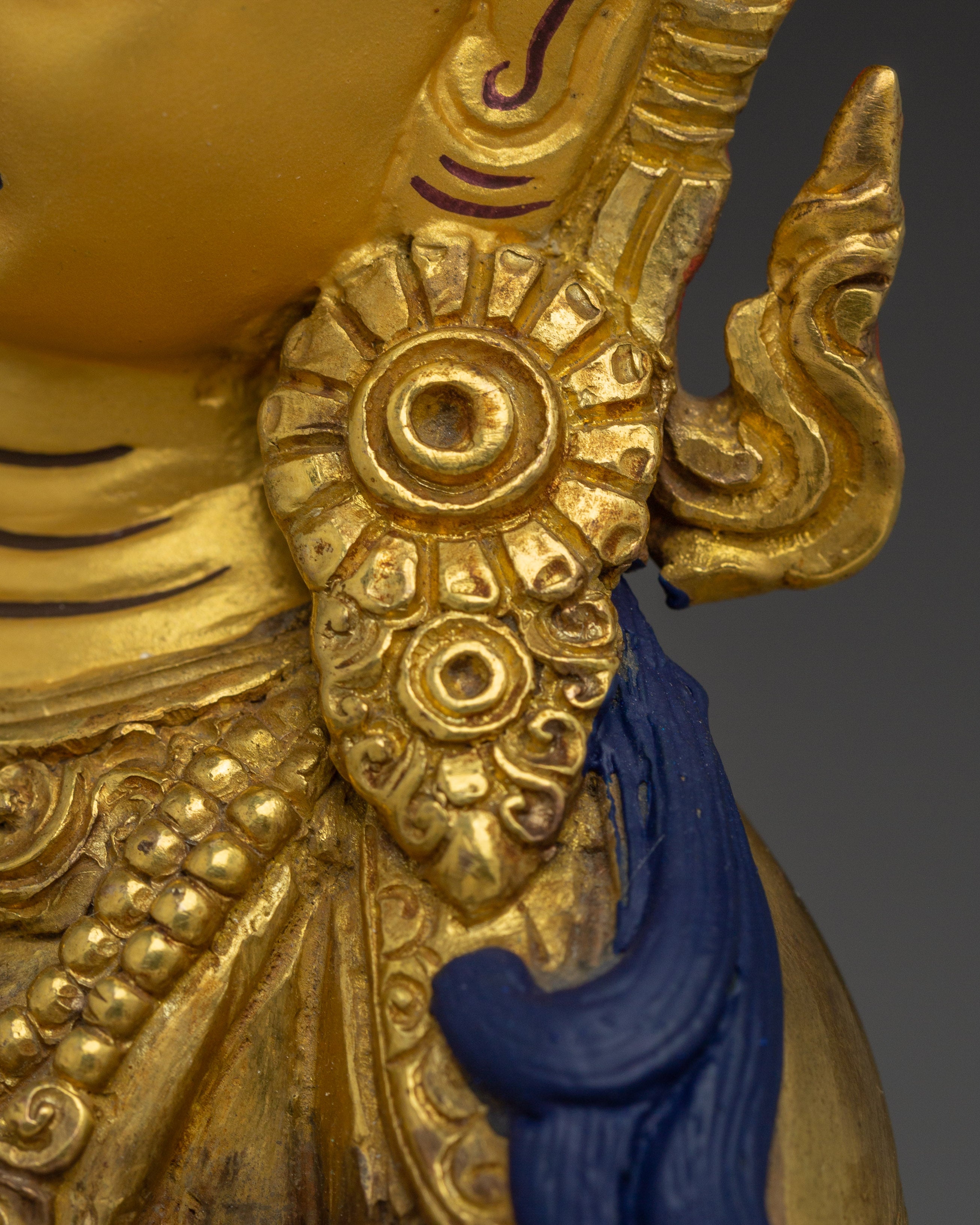 Copper Vajrasattva Sculpture for Spiritual Altar | Tibetan Deity of Purification and Wisdom